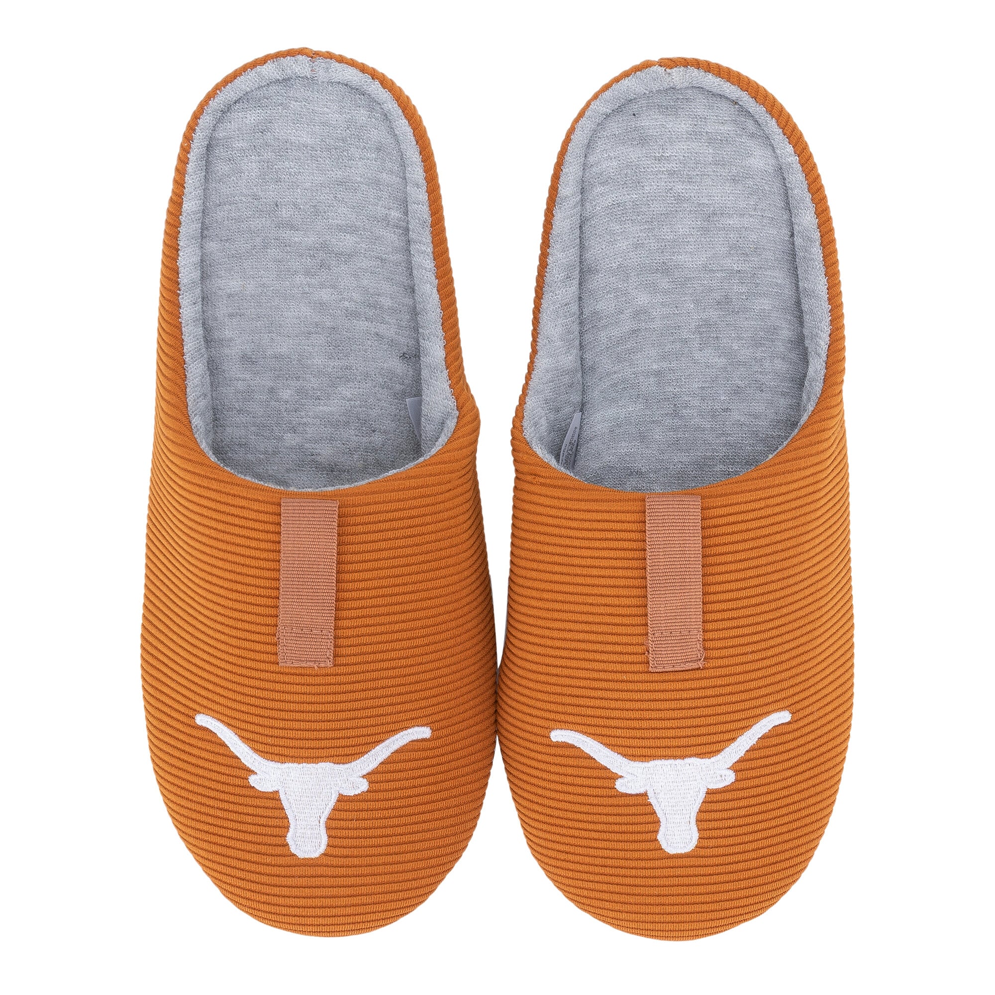 Pantoufles côtelées unisexes ZooZatz Texas Longhorns