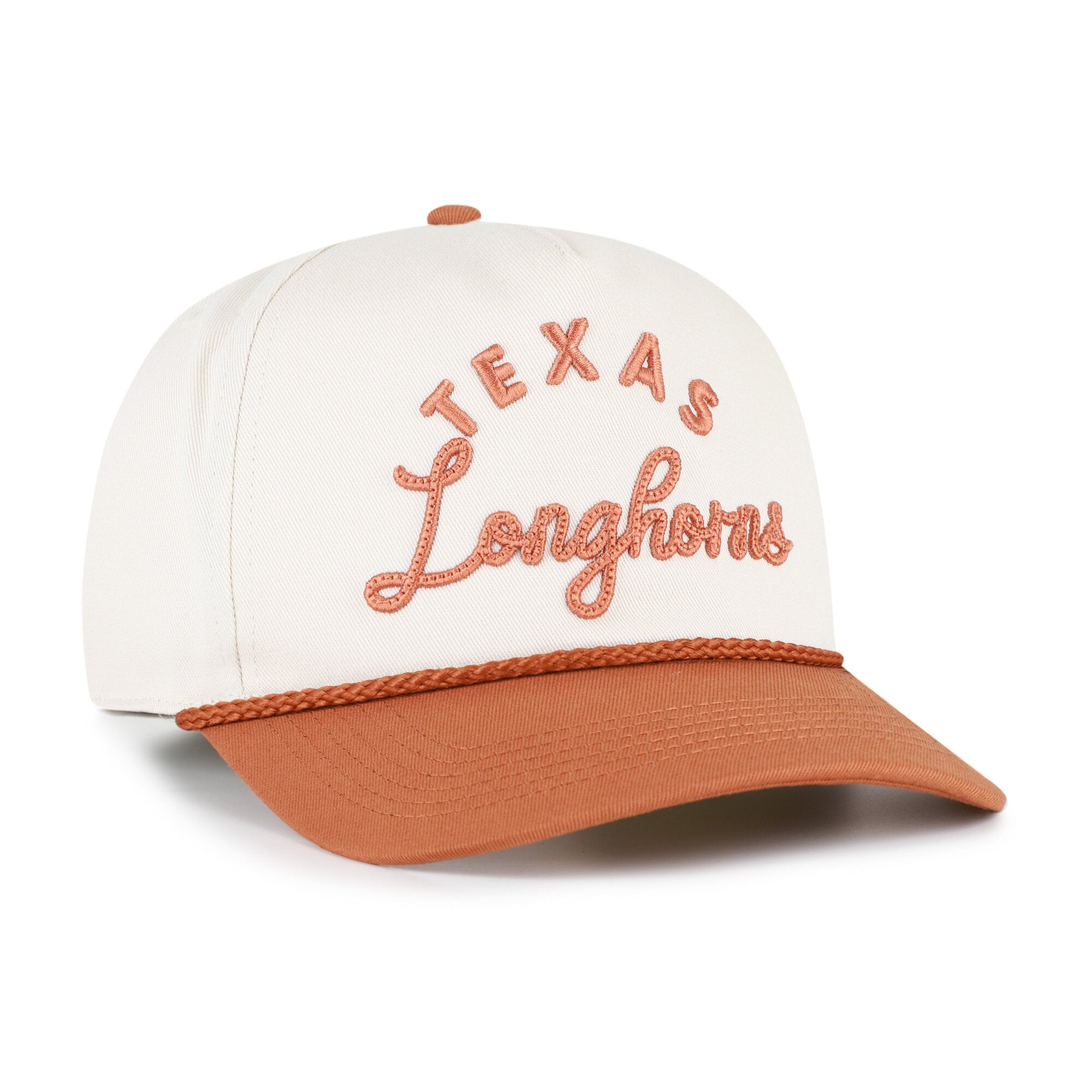 Women's '47 Cream/Texas Orange Texas Longhorns Rope Script Hitch Adjustable Hat