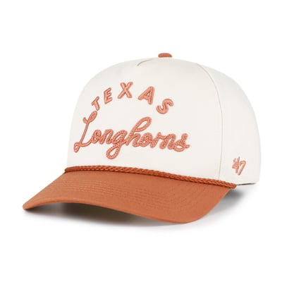 Texas Longhorns '47 Women's Rope Script Hitch Adjustable Hat - Cream/Texas Orange