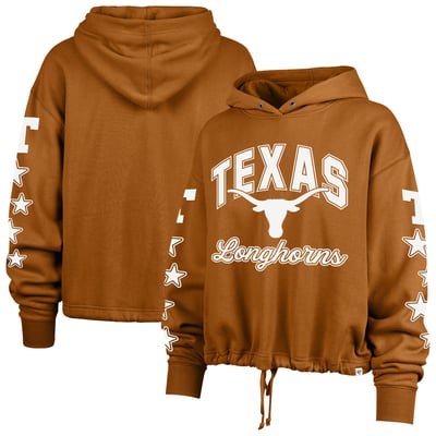  Texas Longhorns '47 Women's Starry Eyed Venice Pullover Hoodie - Texas Orange