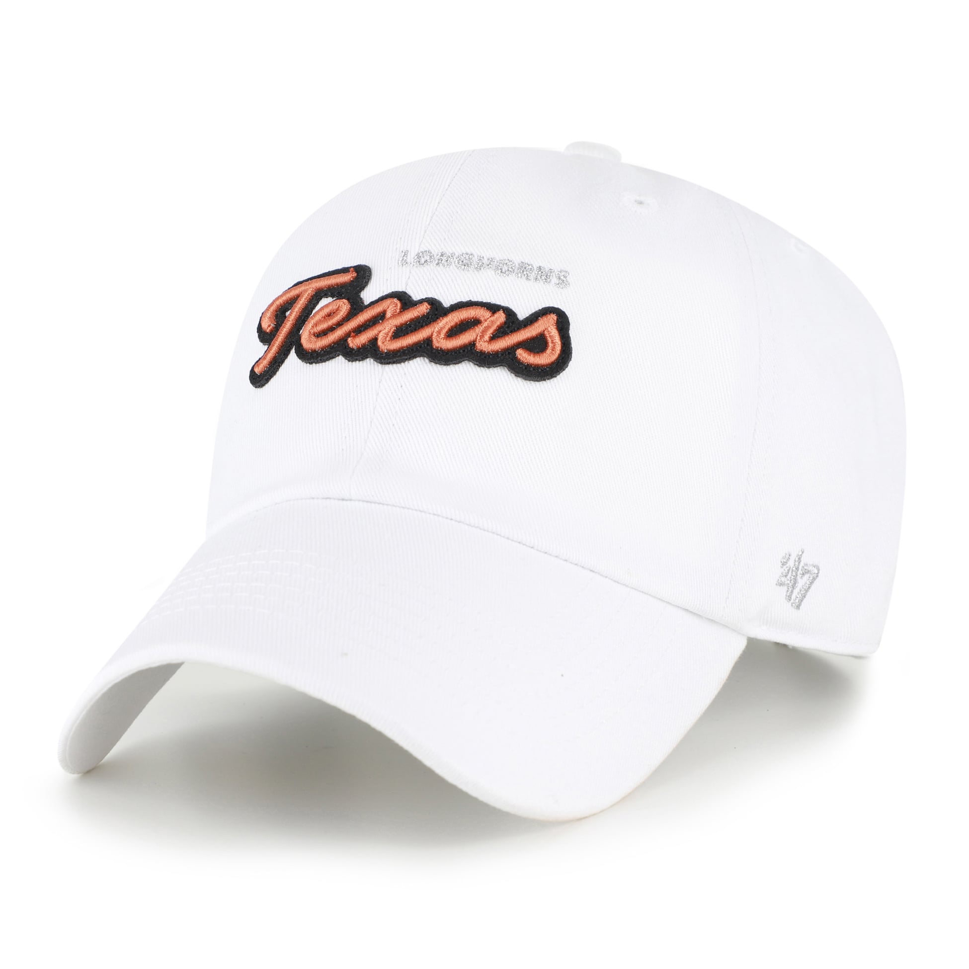Casquette ajustable tendance Texas Longhorns blanche '47 pour femme