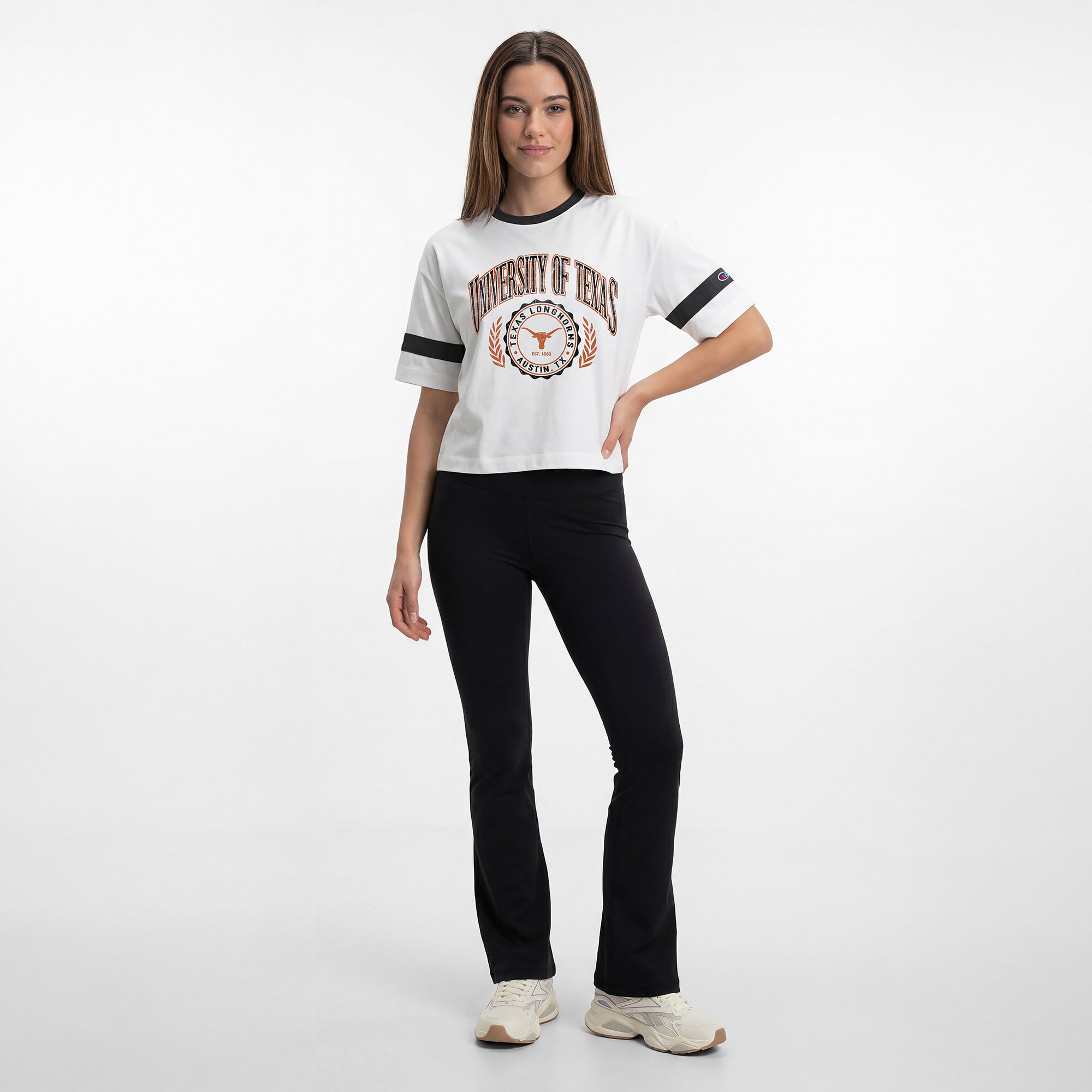Women's Champion White Texas Longhorns Retro Oversized T-Shirt