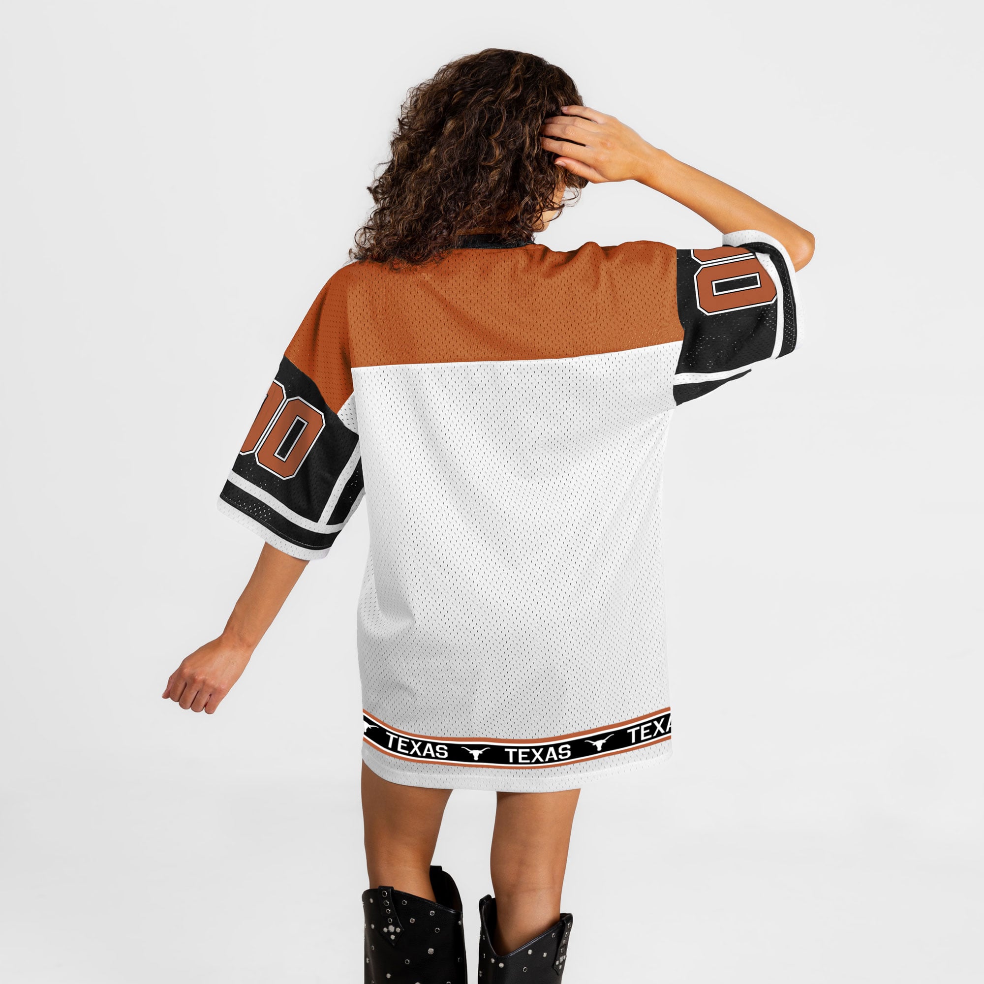 Robe-maillot Hustle Mode blanche Texas Longhorns pour femme, collection Gameday Couture