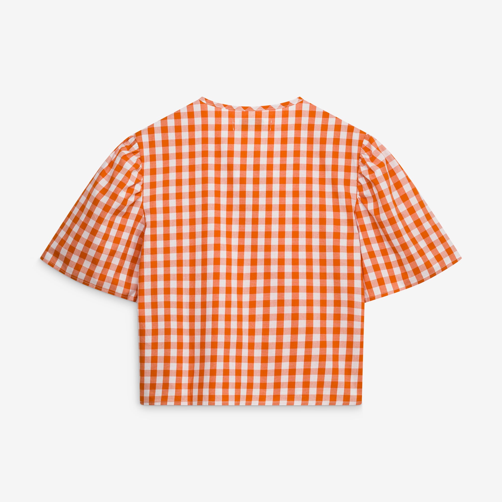 Blouse à carreaux vichy Texas Orange Longhorns pour femmes, idéale les jours de match.