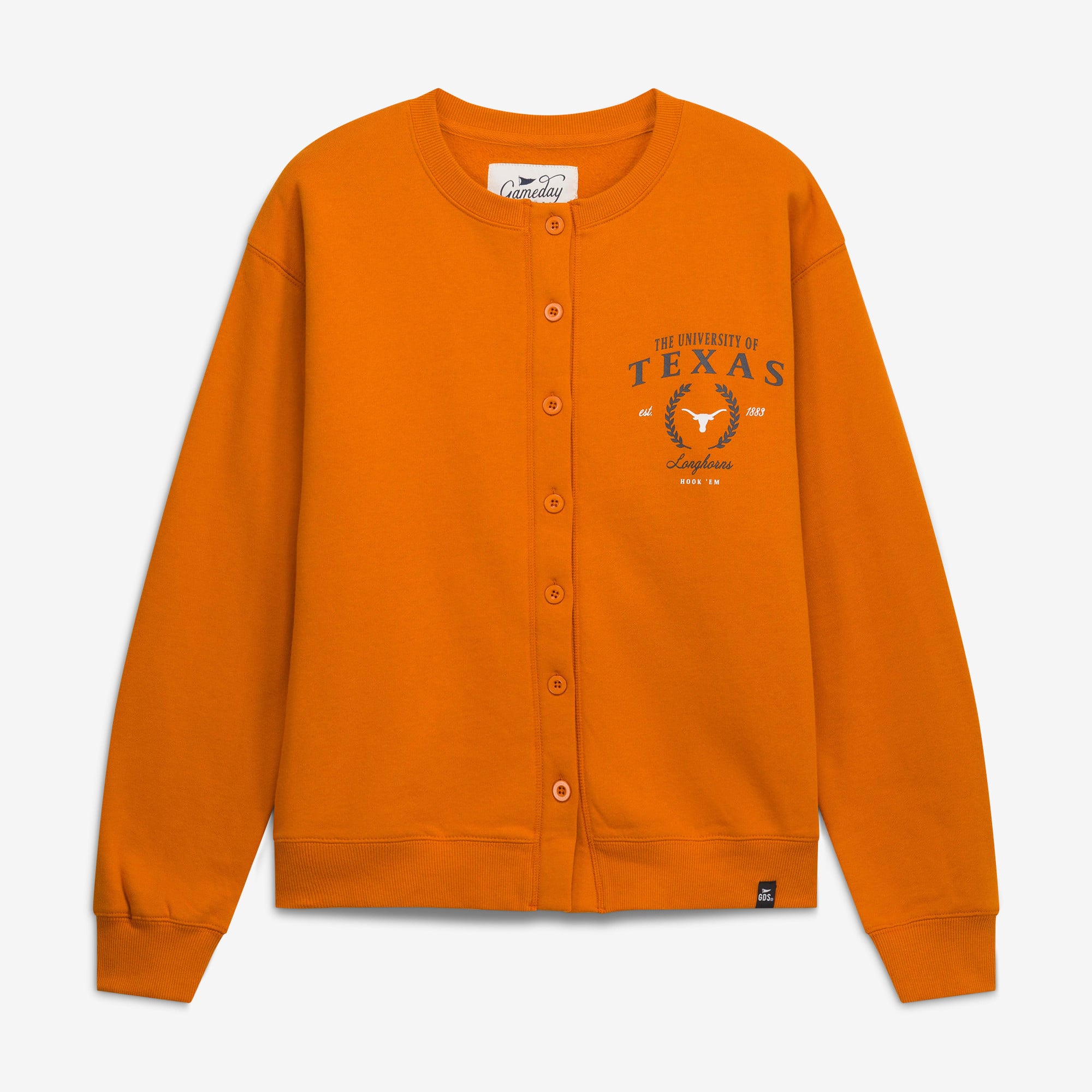 Gilet en polaire boutonné Texas Orange Longhorns pour femme