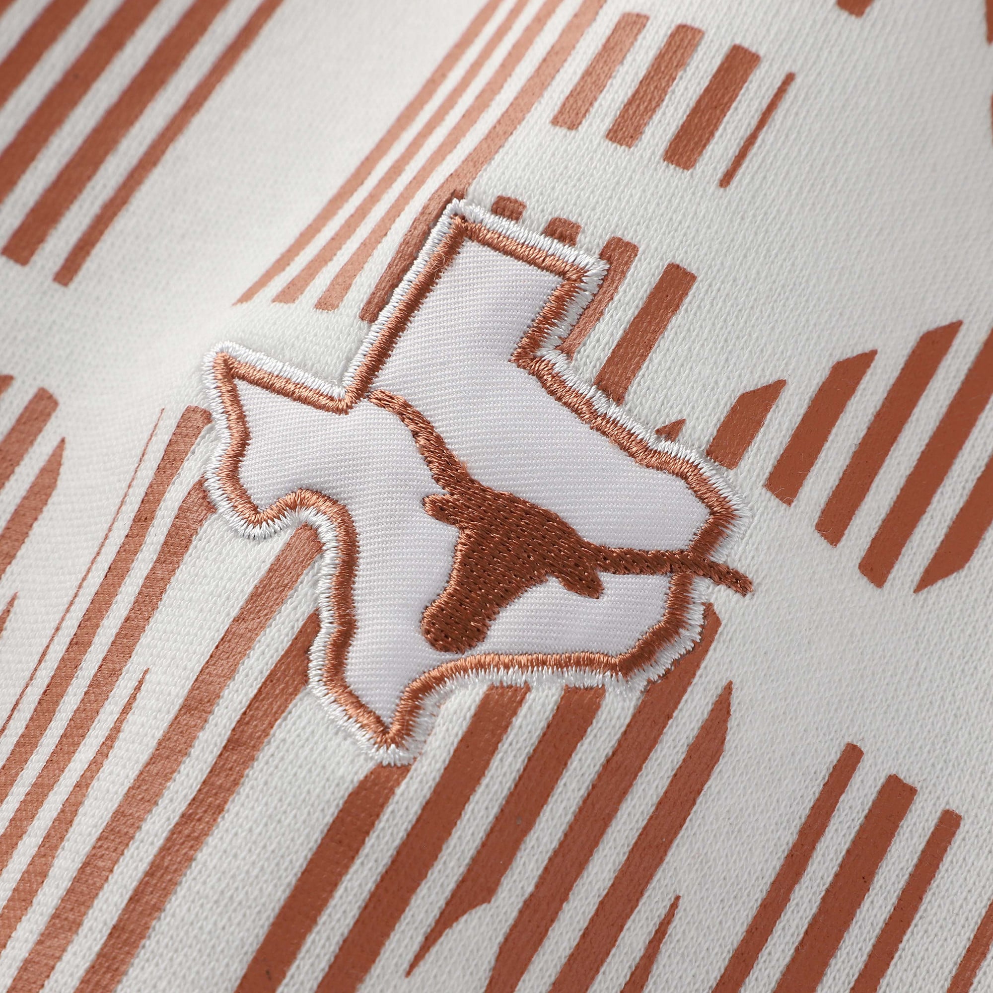 Sweat-shirt rayé blanc Texas Longhorns pour femmes, idéal les jours de match