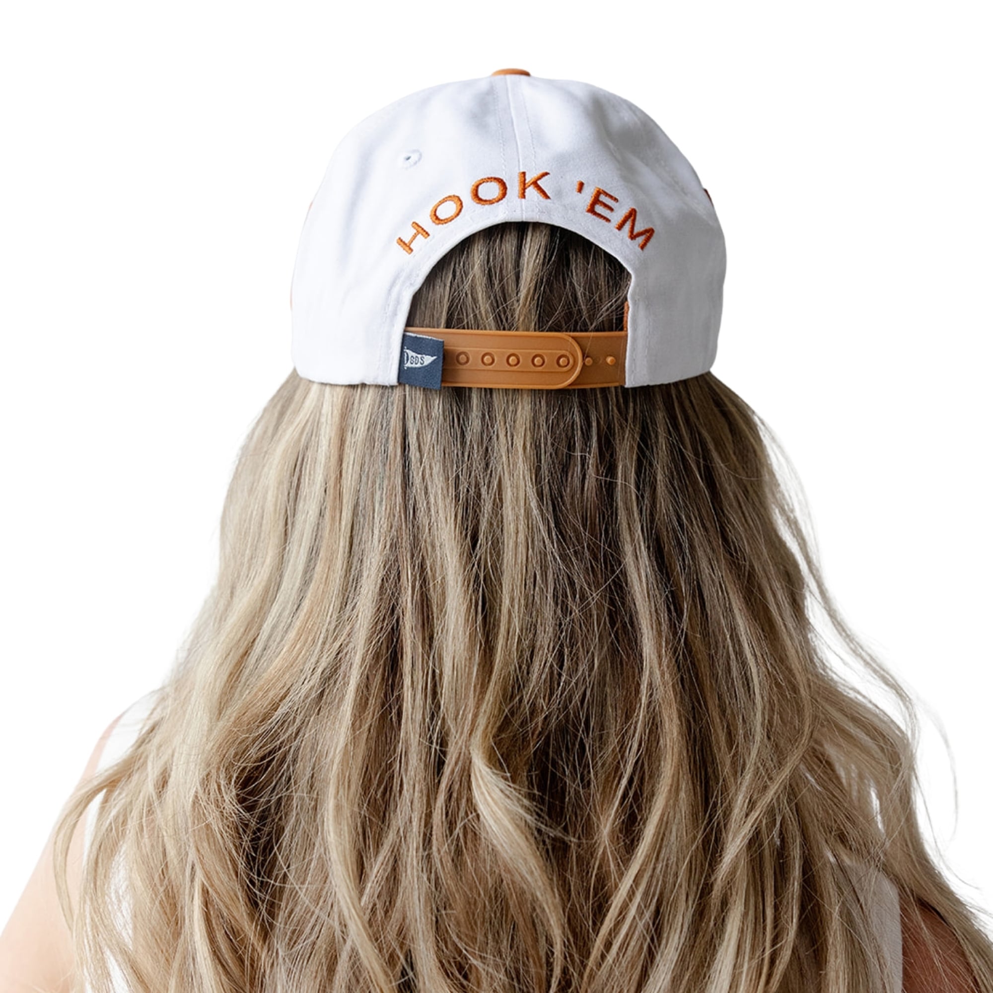 Women's Gameday Social  White/Texas Orange Texas Longhorns Five-Panel Rope Away Adjustable Hat