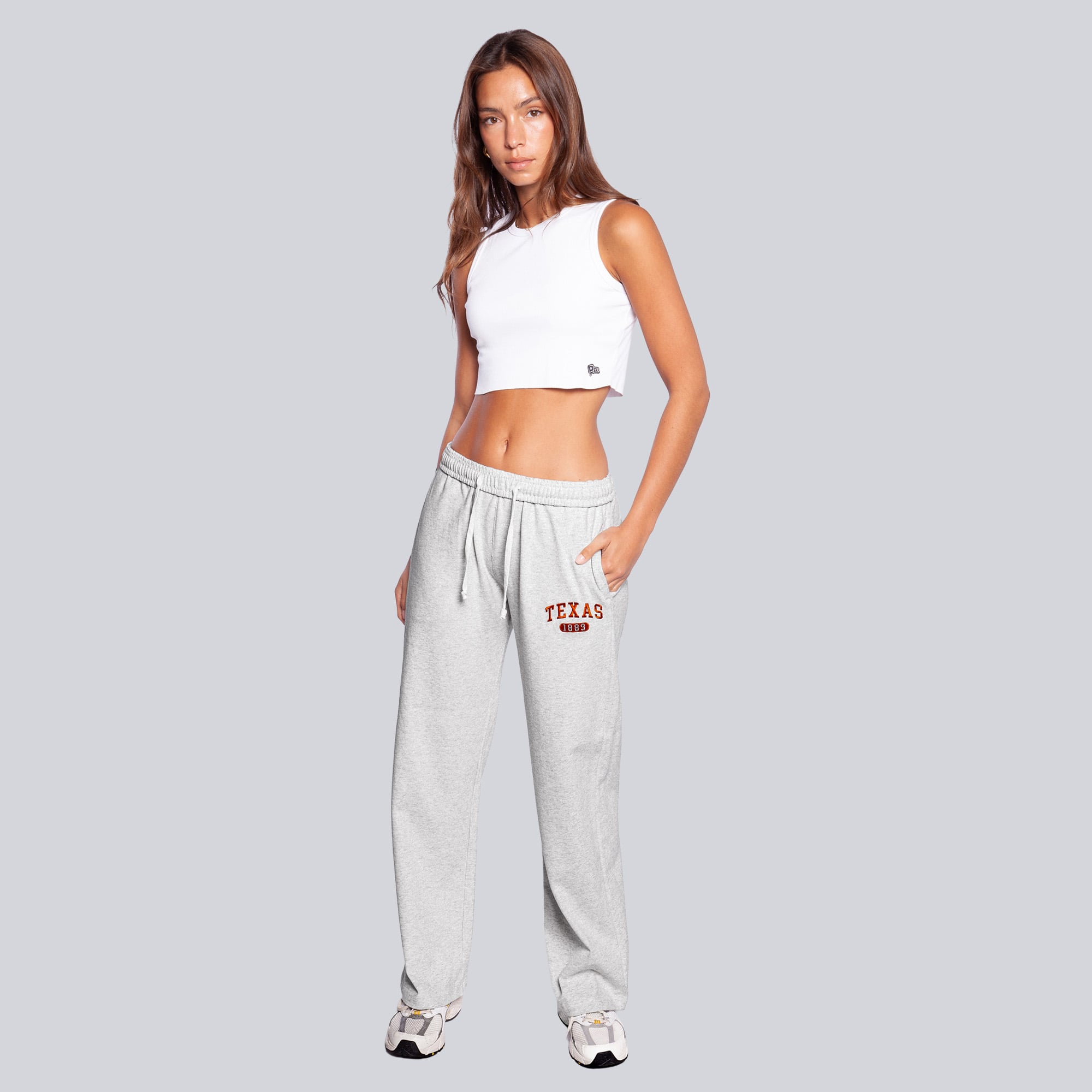 Pantalon universitaire Hype and Vice gris Texas Longhorns V2 pour femmes
