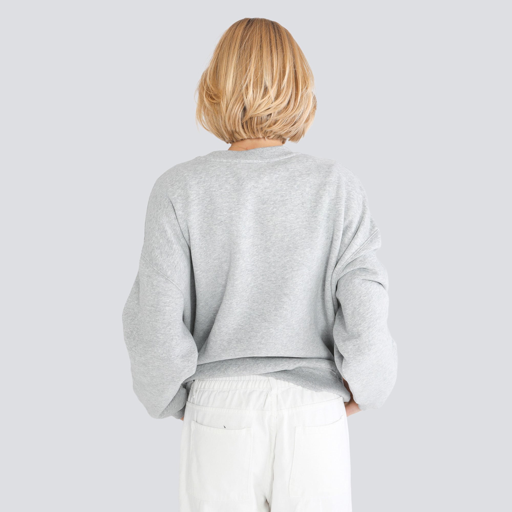 Sweat-shirt à col rond Hype and Vice pour femme, gris chiné, motif Texas Longhorns Icon Offside