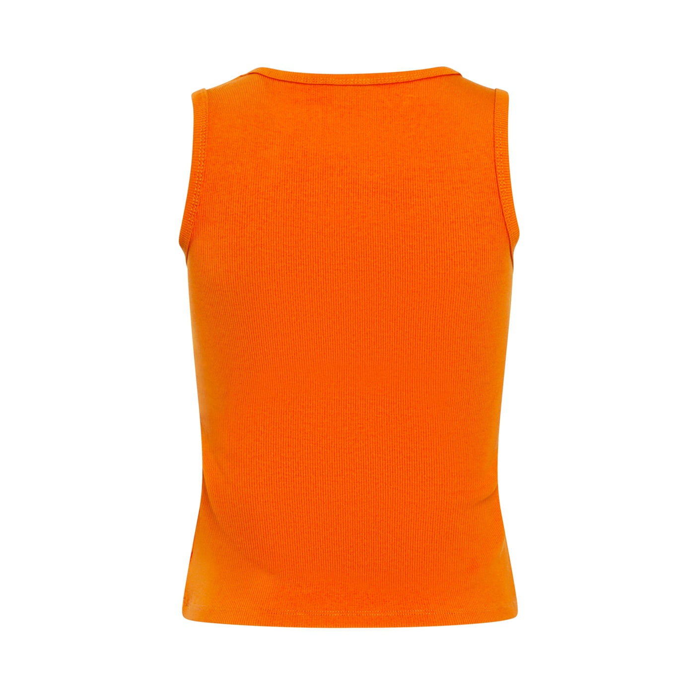Débardeur côtelé à logo principal Texas Longhorns orange de la marque Hype and Vice pour femmes