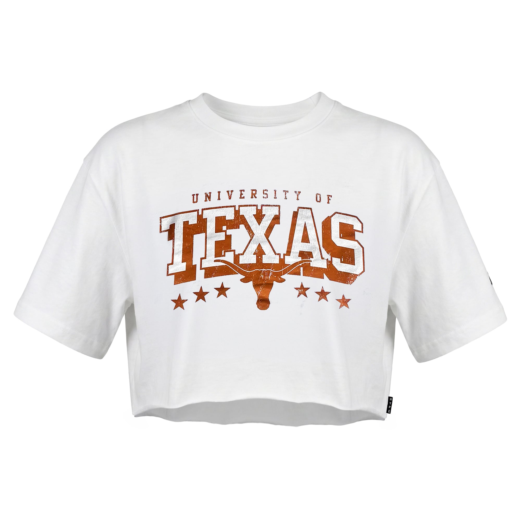 T-shirt de survêtement blanc Texas Longhorns pour femmes la marque Hype and Vice