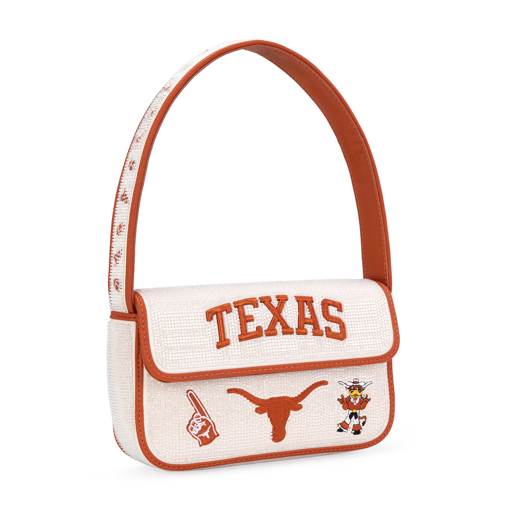 Sac à bandoulière perlé Montana West Texas Longhorns pour femme