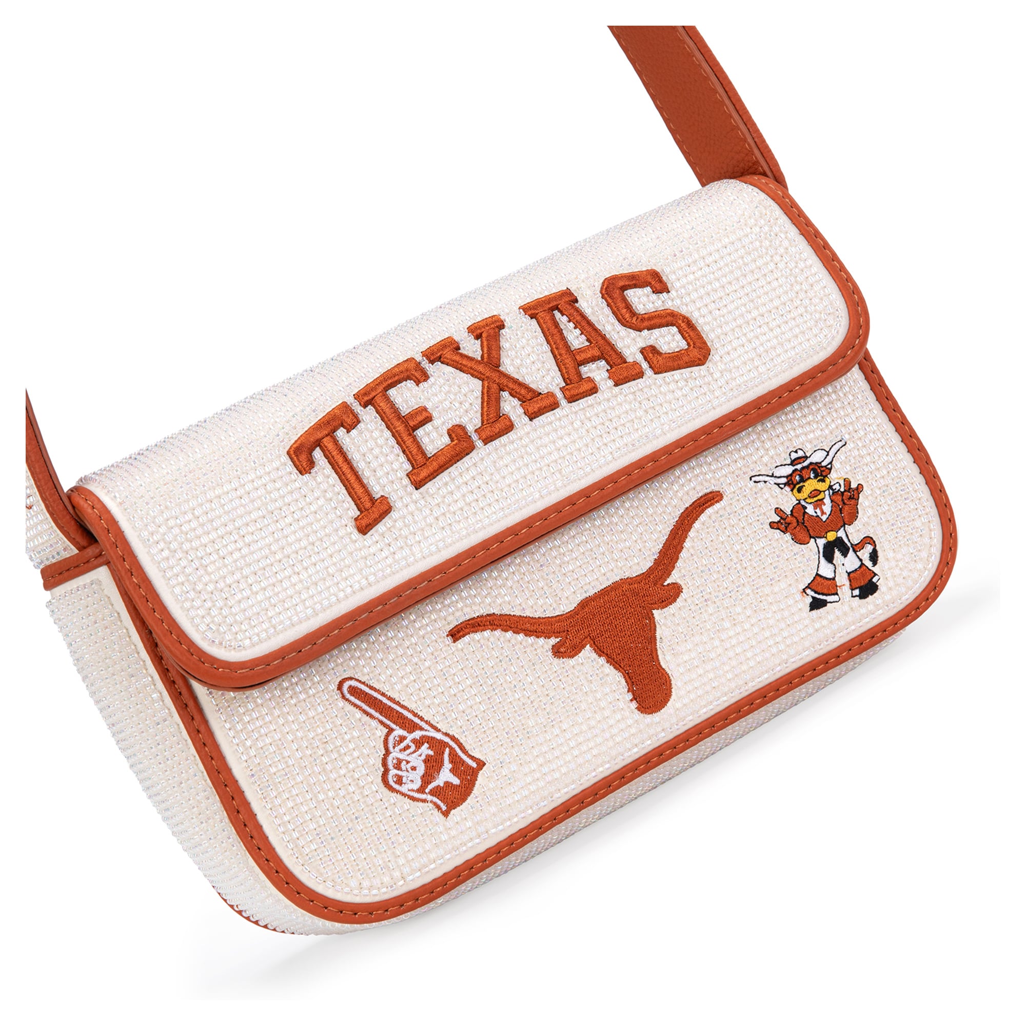 Sac à bandoulière perlé Montana West Texas Longhorns pour femme