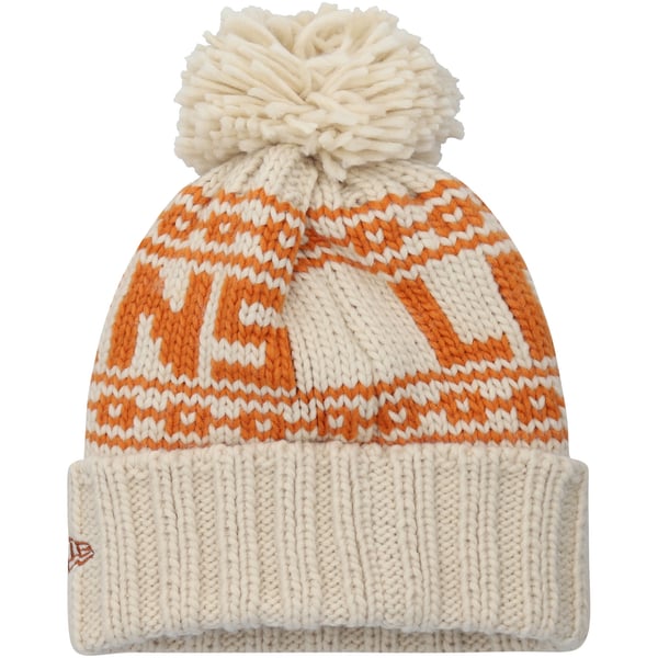 Fan Favorite Texas Longhorns Women’s Pom Pom Cream Beanie Texas Longhorns  main image 3
