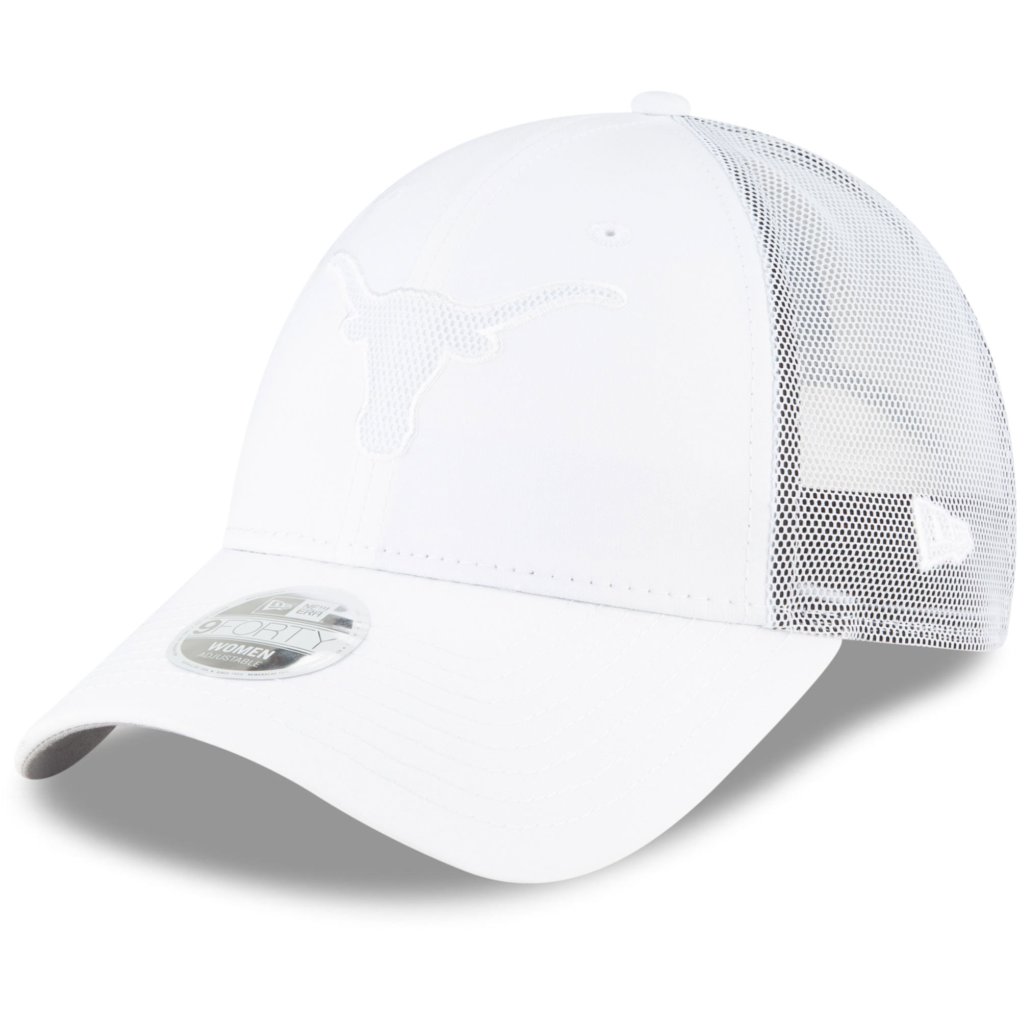 NEW VERY CHERRY women\'s longhorns glam trucker cap in white Cherry Trucker - Vintage White – Dumb Love main image 3