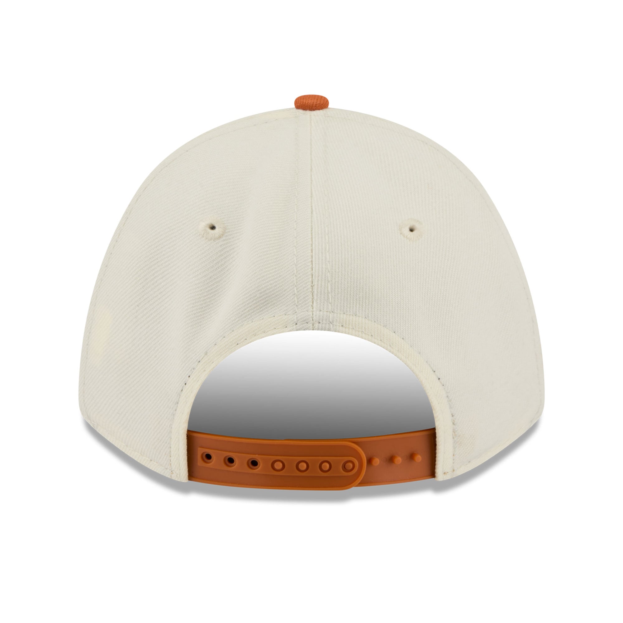 Casquette ajustable New Era 9FORTY A-Frame blanche et orange Texas Longhorns pour femme