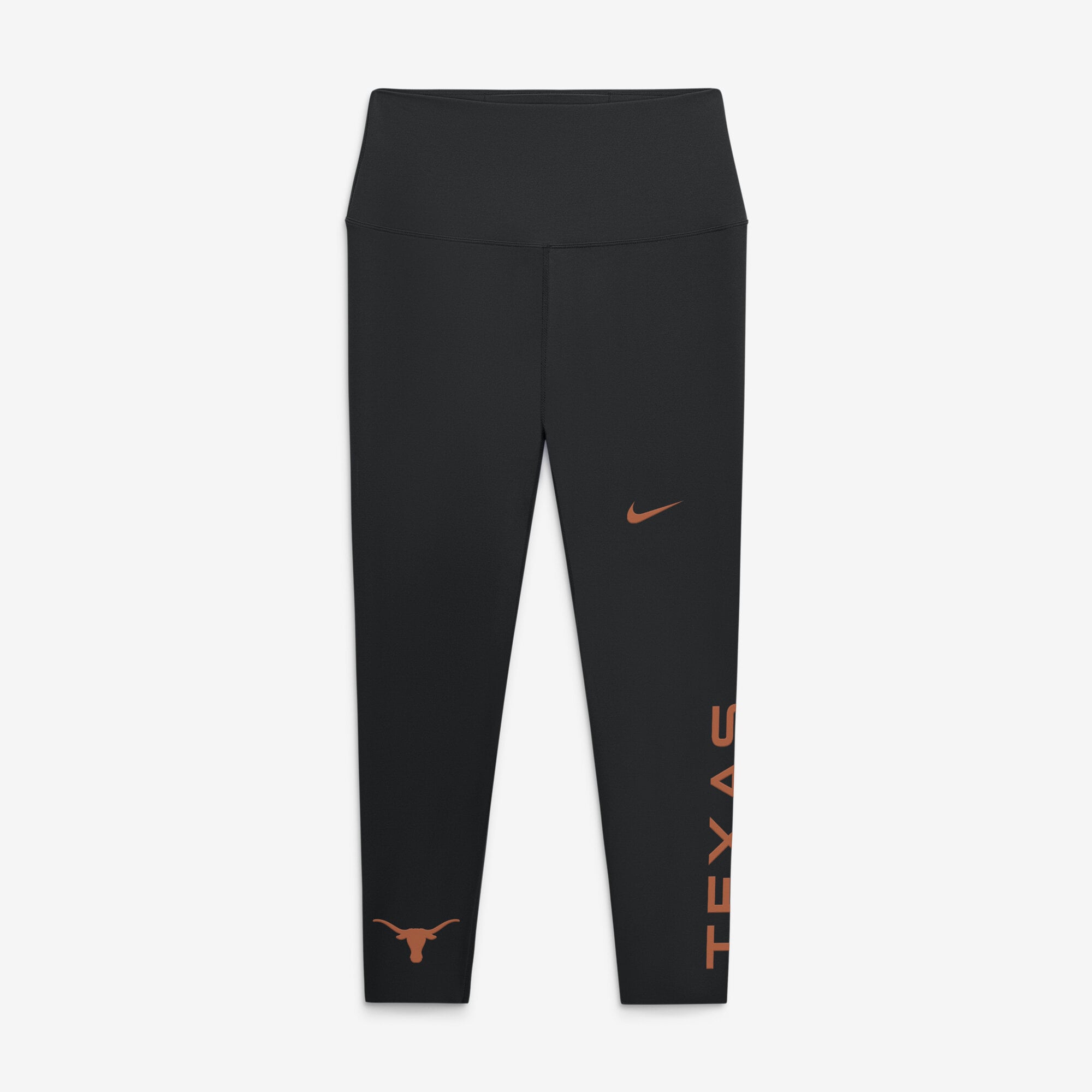 Leggings 7/8 Nike Texas Longhorns Zenvy taille haute Dri-FIT noirs pour femmes