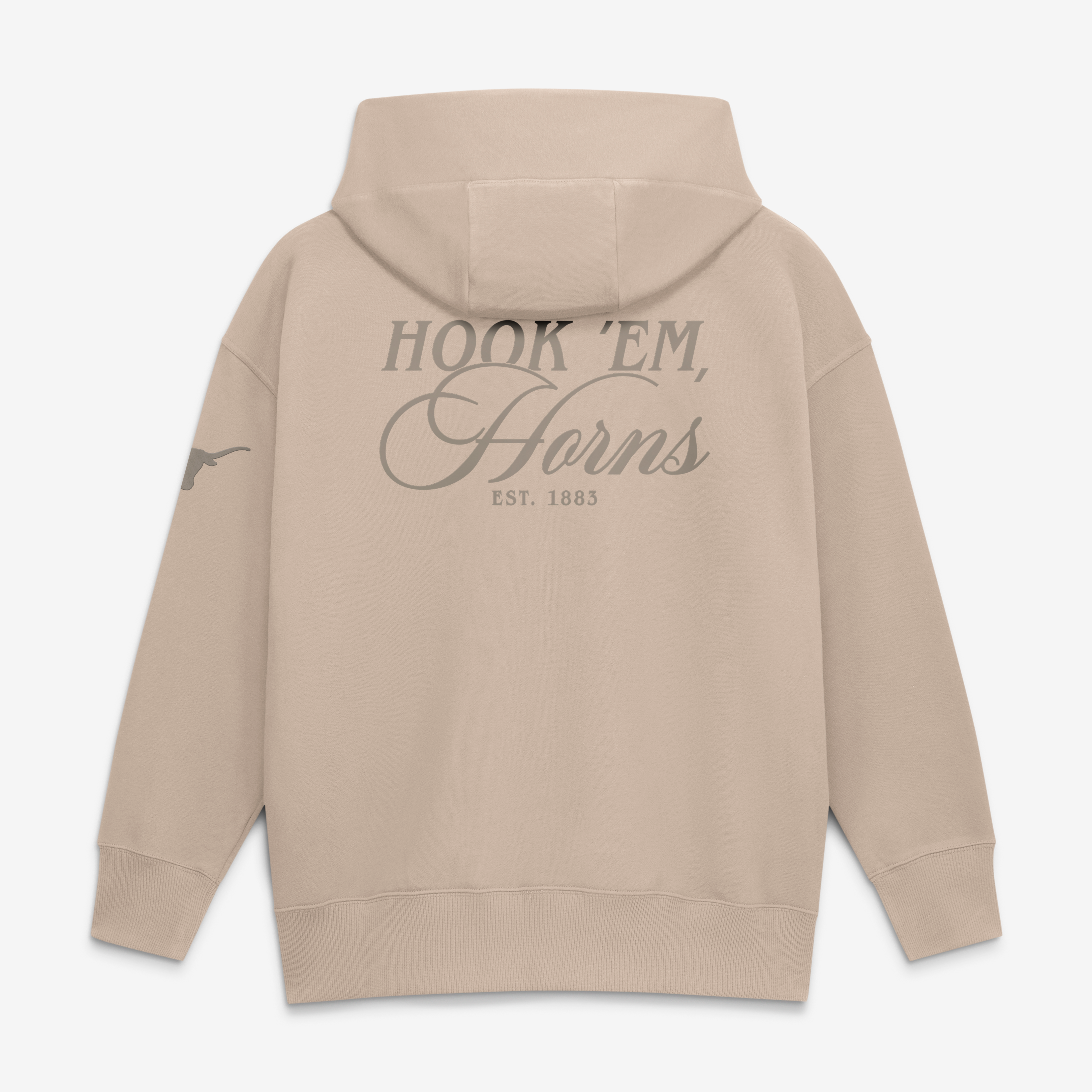 Sweat à capuche oversize Nike Tan Texas Longhorns Neutral Stance Phoenix Fleece pour femme