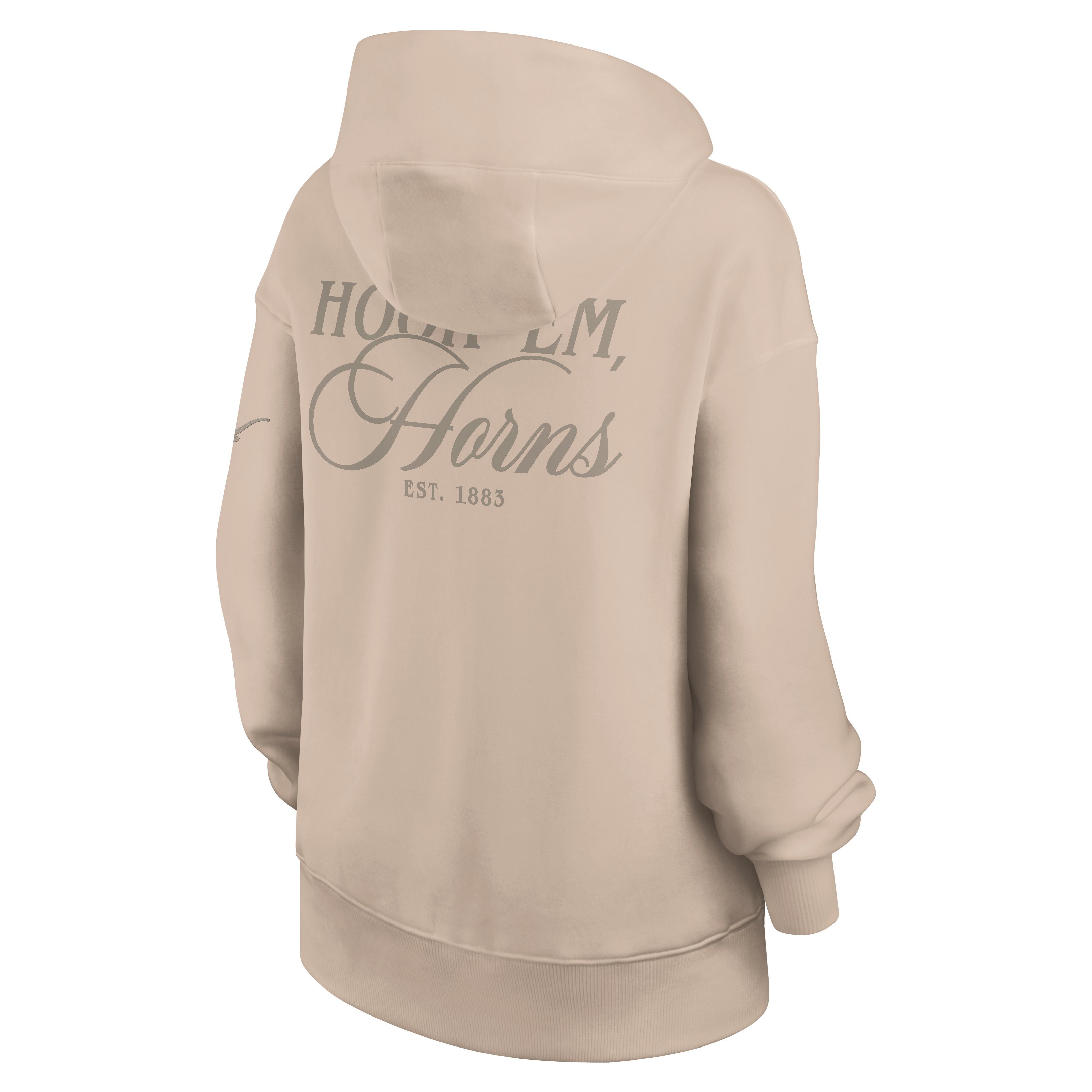 Sweat à capuche oversize Nike Tan Texas Longhorns Neutral Stance Phoenix Fleece pour femme