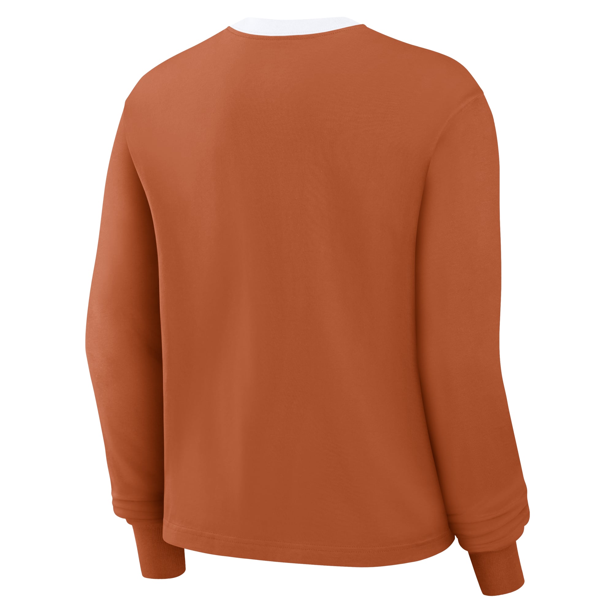 T-shirt à manches longues Nike Texas Longhorns Orange Ringer Boxy pour femme