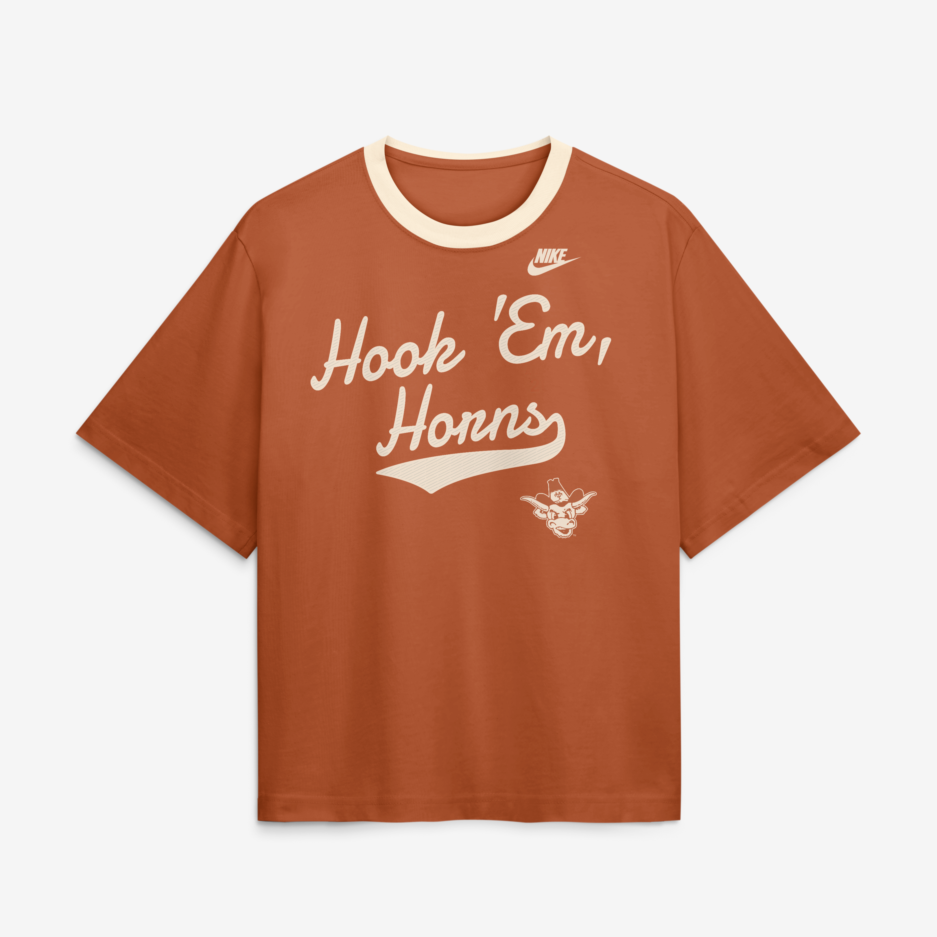 T-shirt Nike Texas Orange Longhorns Legacy Fight Song pour femme