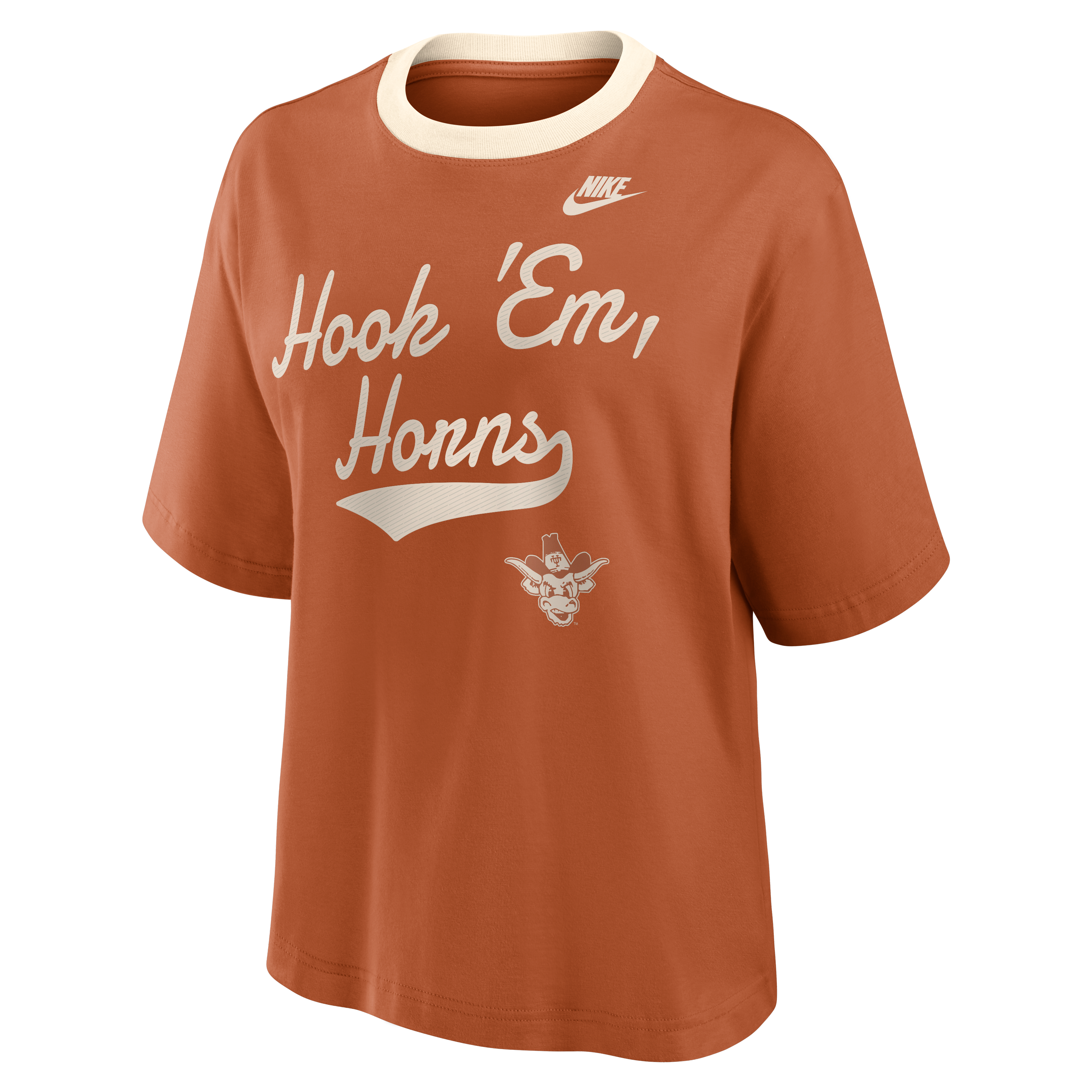 T-shirt Nike Texas Orange Longhorns Legacy Fight Song pour femme
