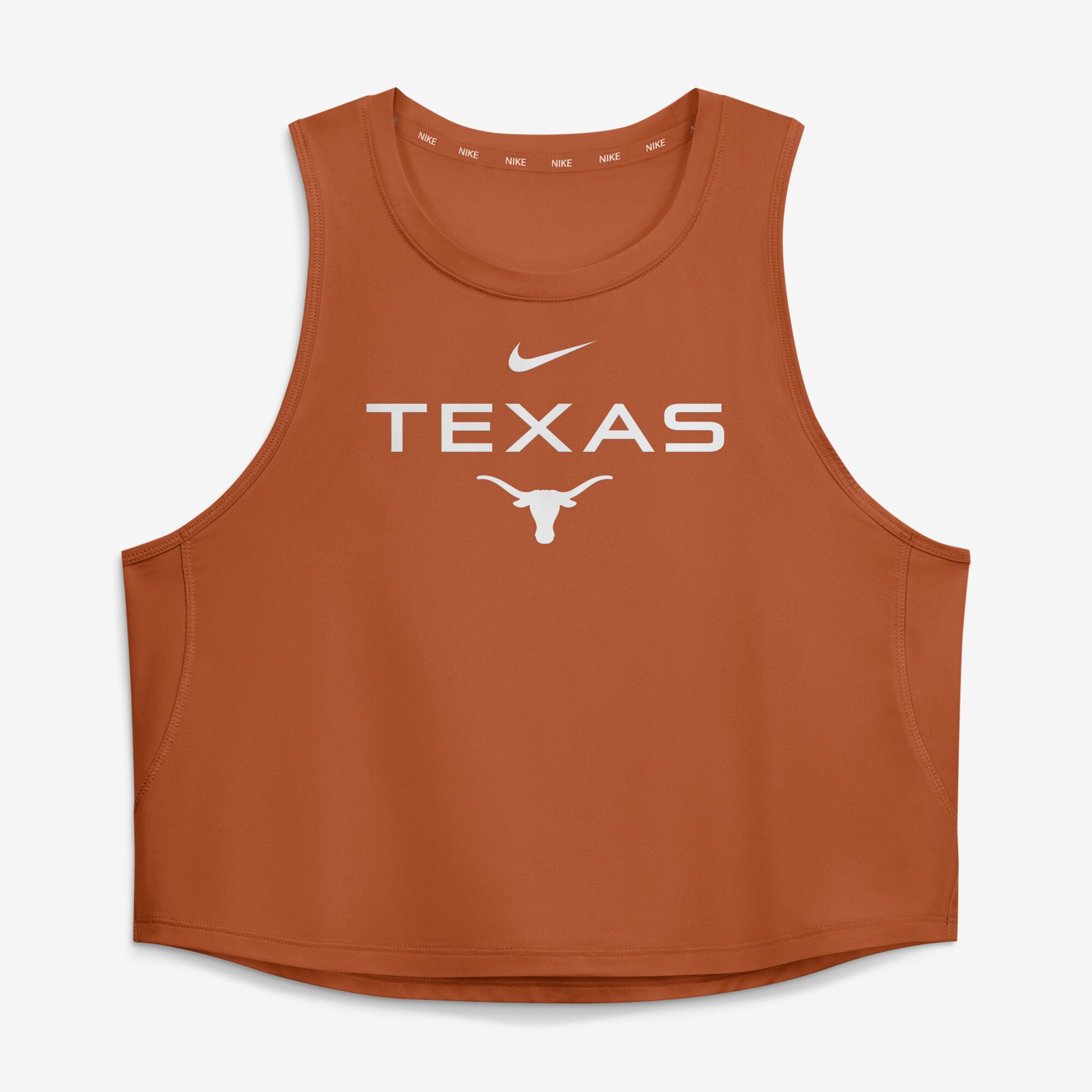 Women's Nike Texas Orange Longhorns One Dri-FIT Cropped Tank Top
