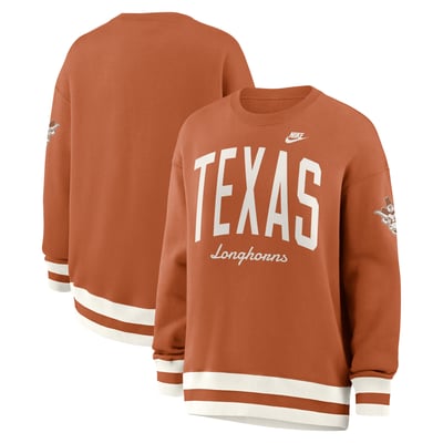  Texas Longhorns Nike Women's Oversized Legacy Arch Phoenix Sweatshirt - Texas Orange