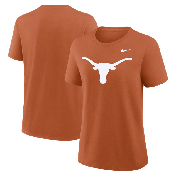 Women’s Nike Texas Orange Texas Longhorns Primary Logo T-Shirt