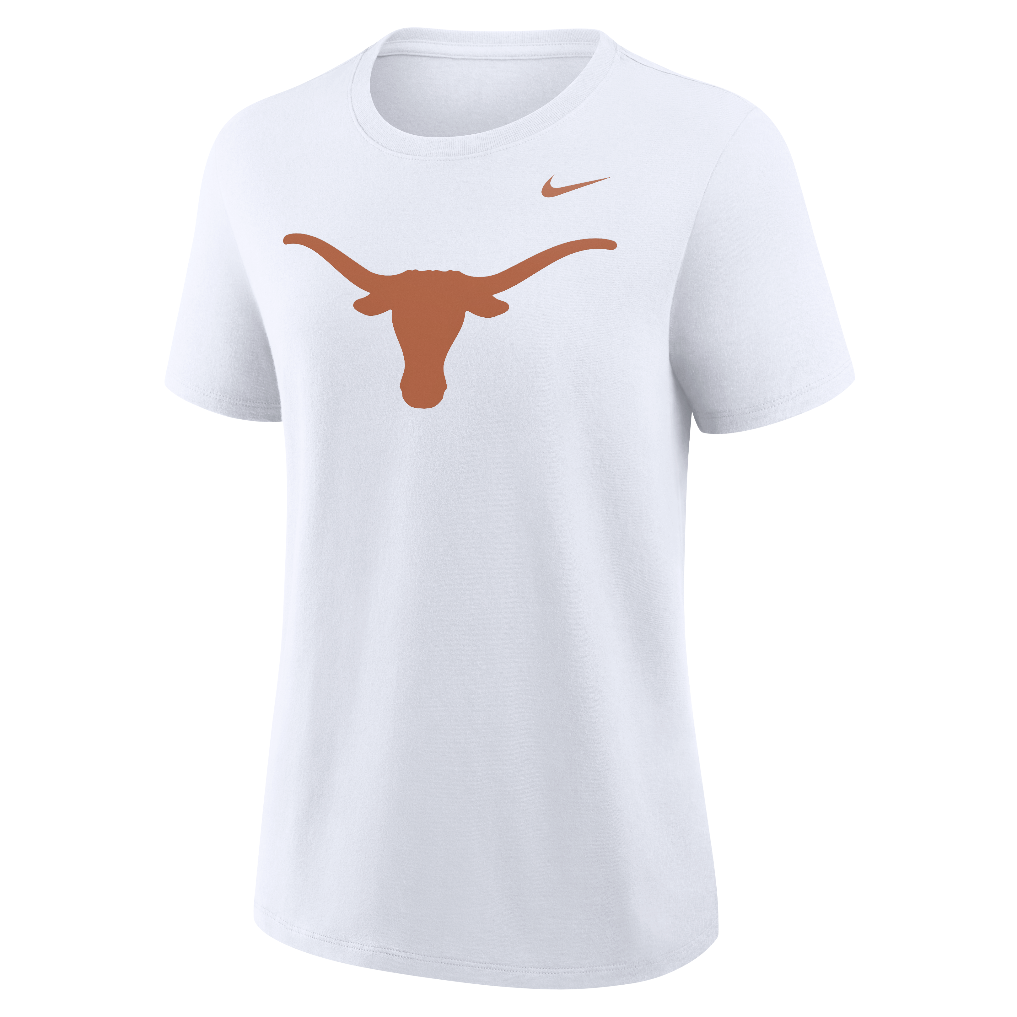 T-shirt Nike blanc pour femme avec logo principal des Texas Longhorns