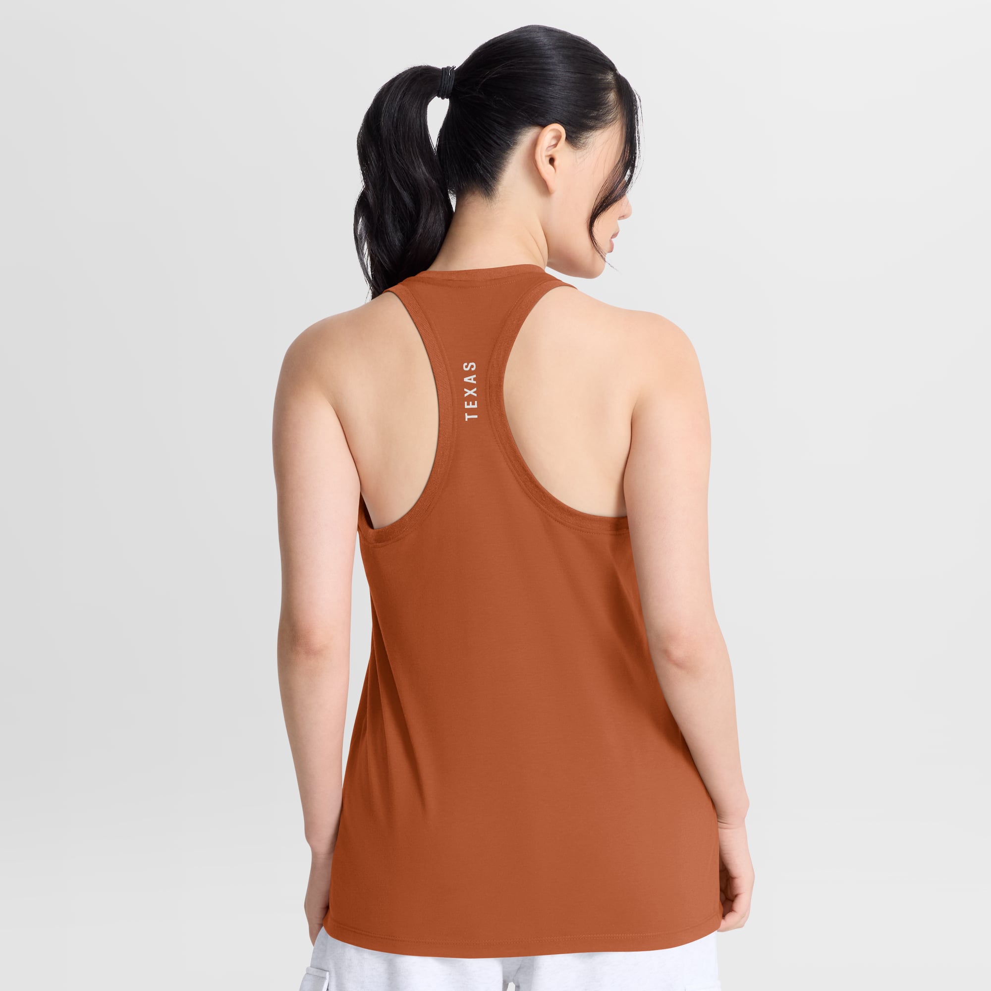 Women's Nike  White Texas Longhorns Reversible Racerback Tank Top