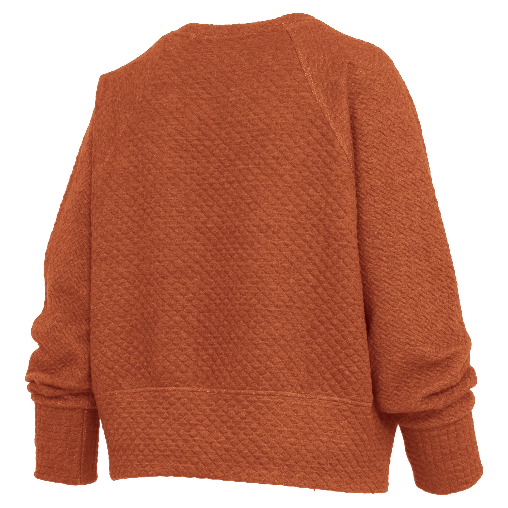 Sweat-shirt matelassé Champagne Nova pour femme Pressbox Texas Orange Longhorns
