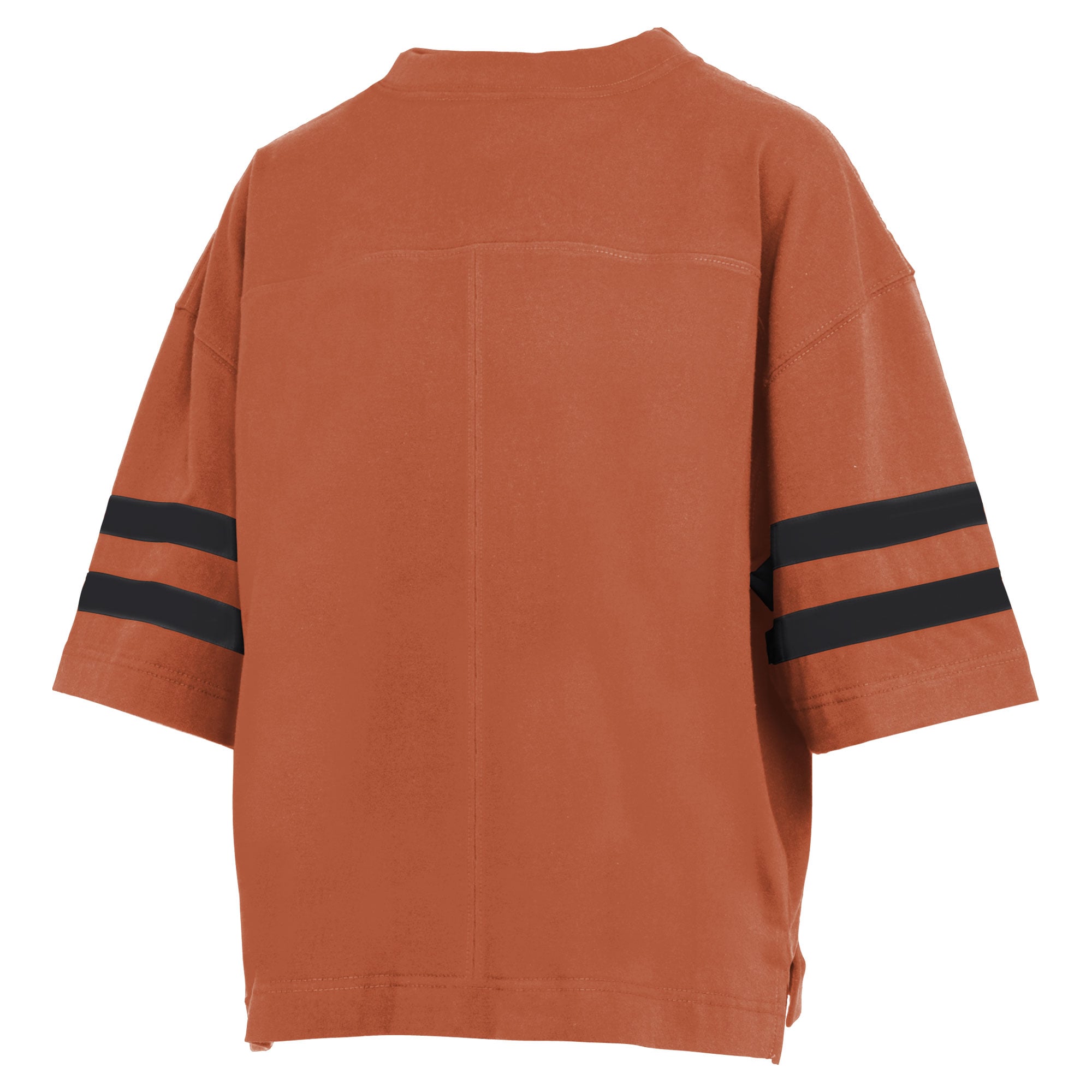 Women's Pressbox Texas Orange Longhorns Wayne Tyler Cropped T-Shirt