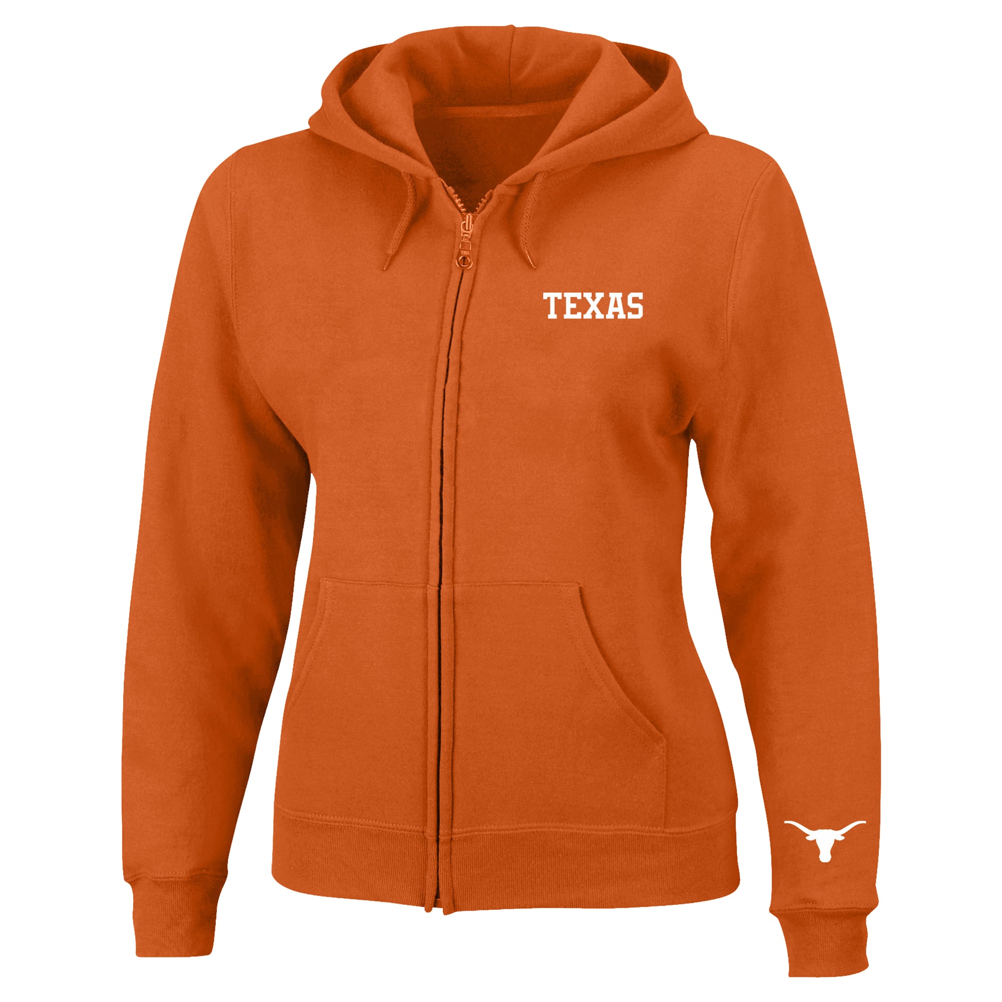 Women's Profile Texas Orange Longhorns Plus Full-Zip Hooded Jacket