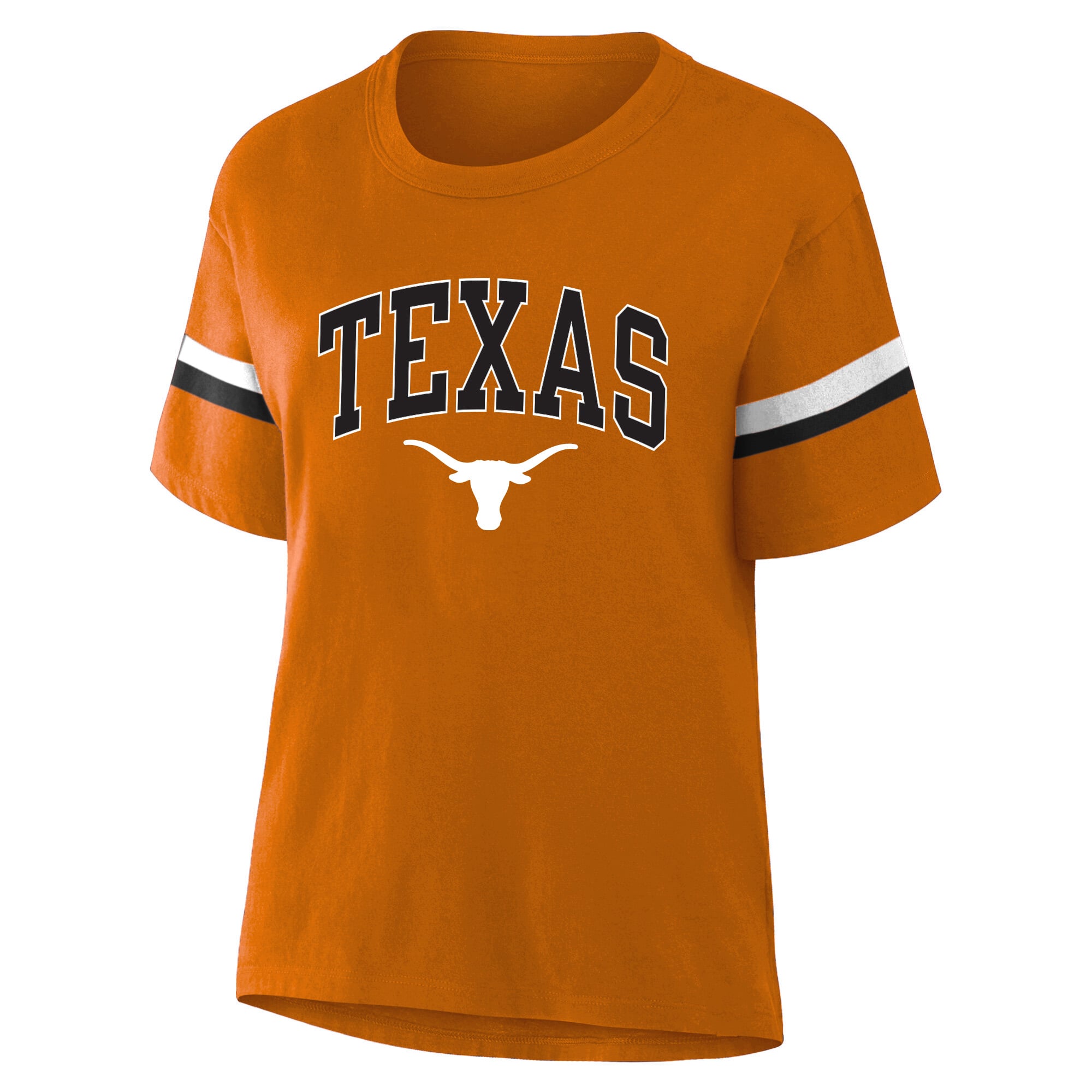 Women's Profile Texas Orange Longhorns Stripe Plus T-Shirt