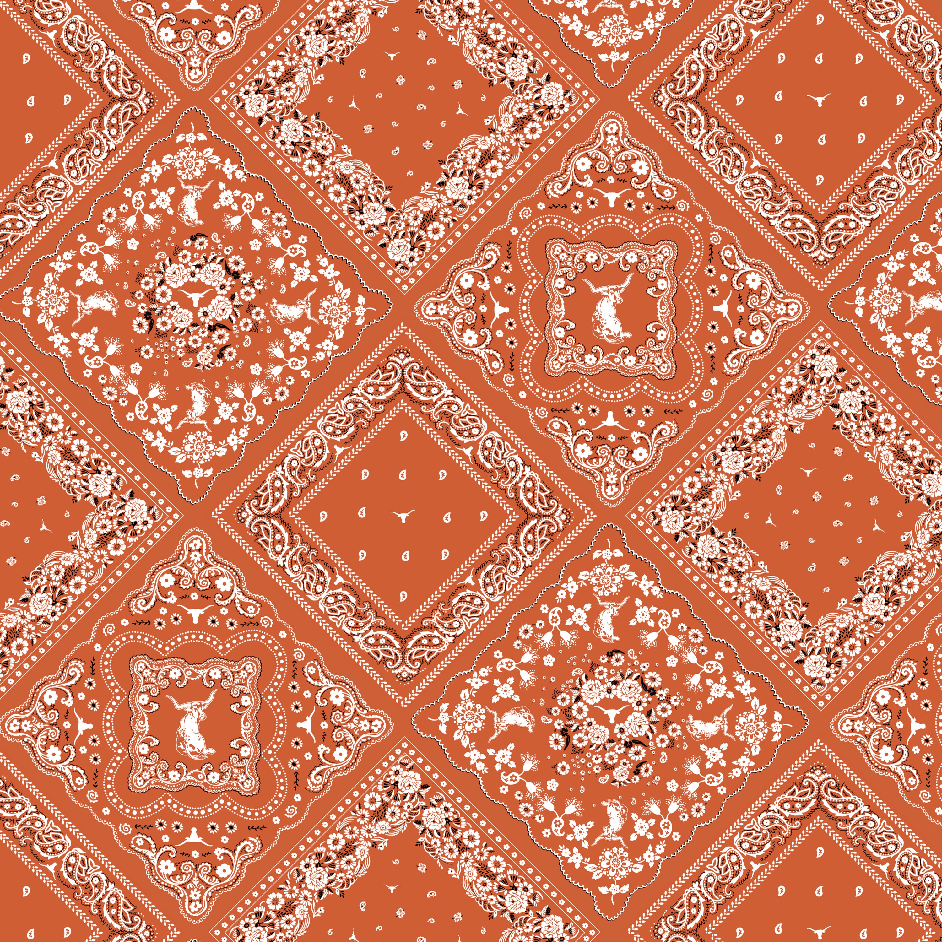 Women's Smith & Quinn Texas Orange Longhorns Deidra Bandana Print Maxi Dress