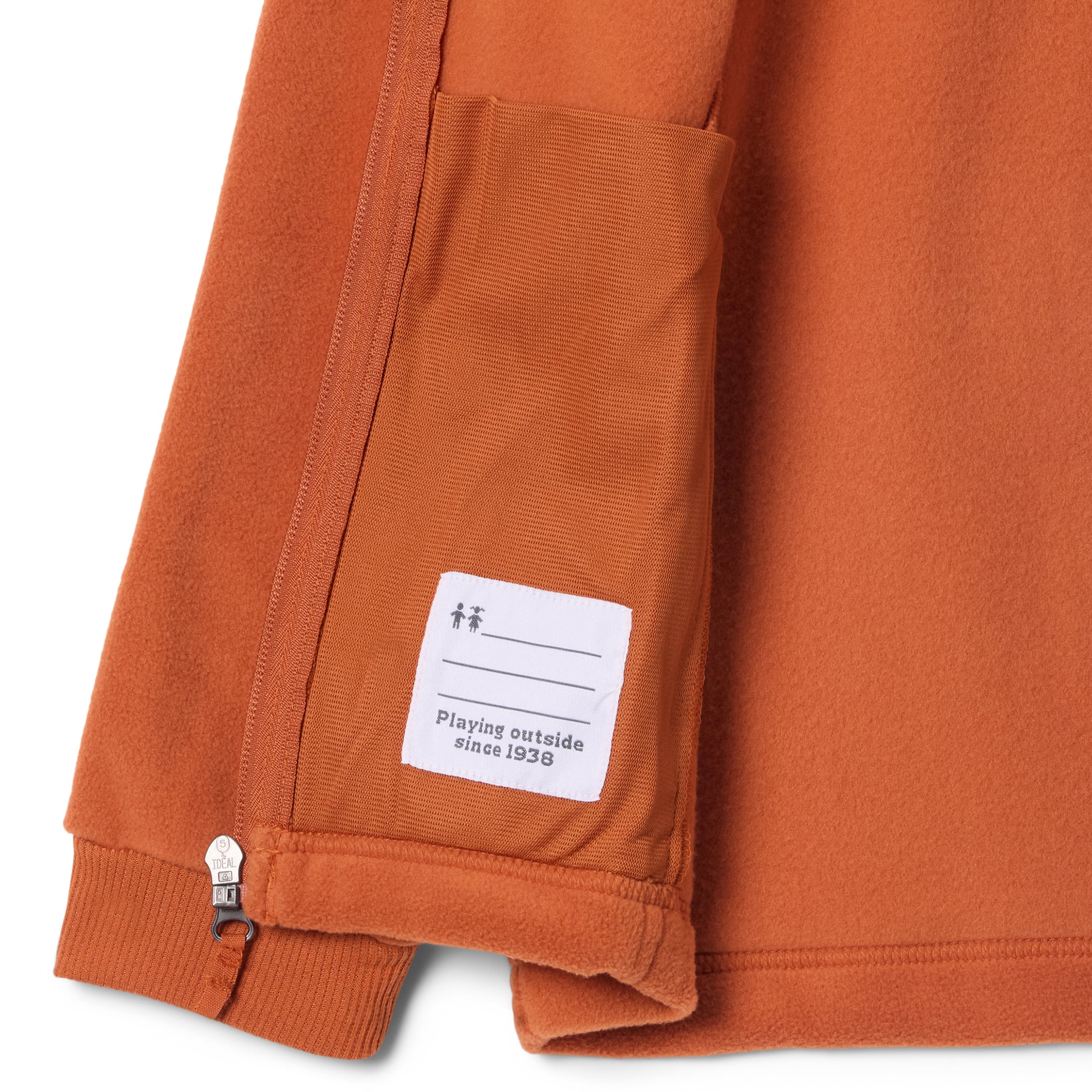 Sweat à capuche zippé en polaire Columbia Texas Orange Longhorns pour jeunes
