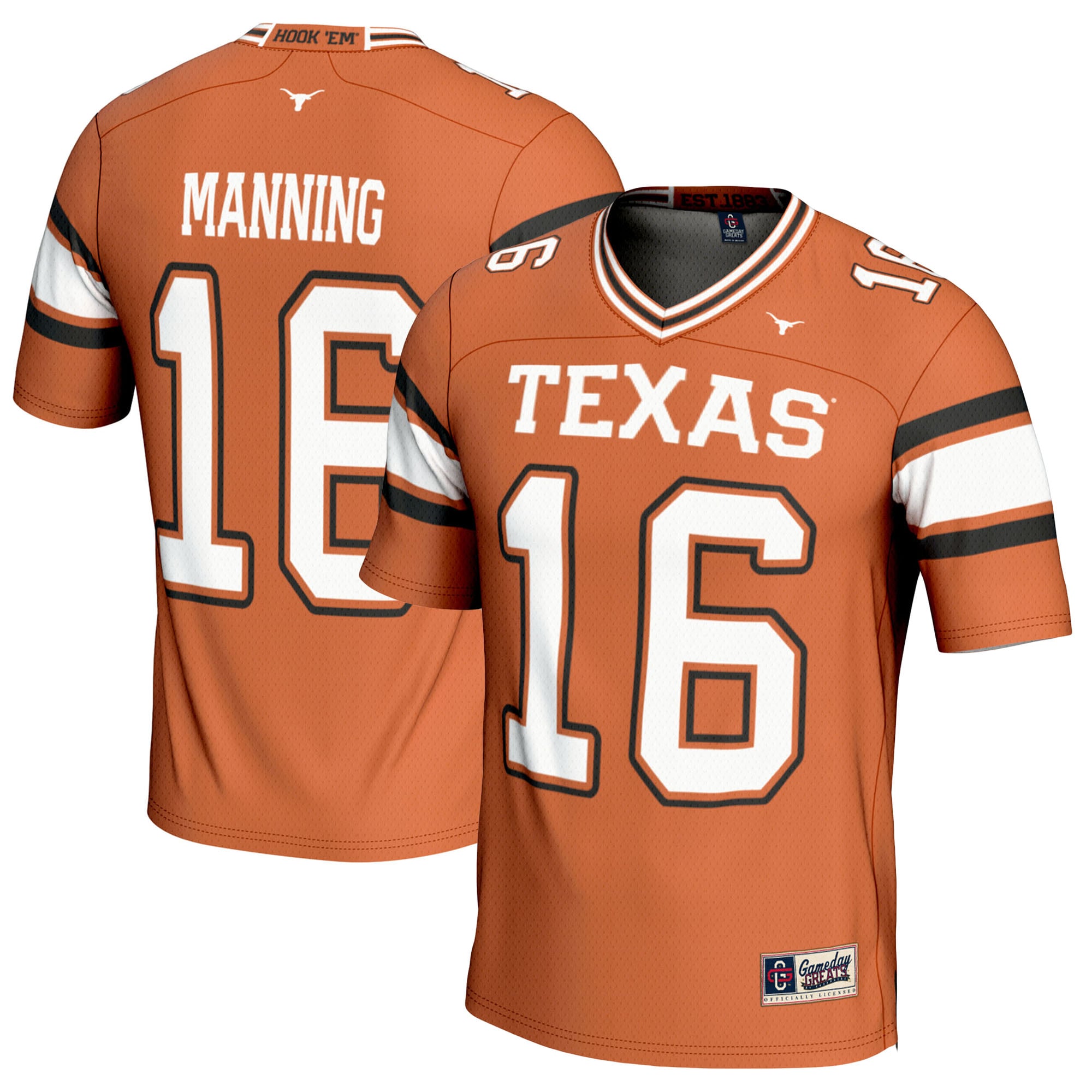 Texas Longhorns Family Pack - Manning Jersey, Trainers, Youth Jersey, Bucket Hat s1-r1-texow-texas-longhorns-  main image 2