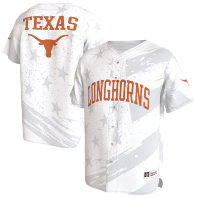 Texas Longhorns GameDay Greats Youth Lightweight Collegiate Baseball Americana Fashion Jersey - White