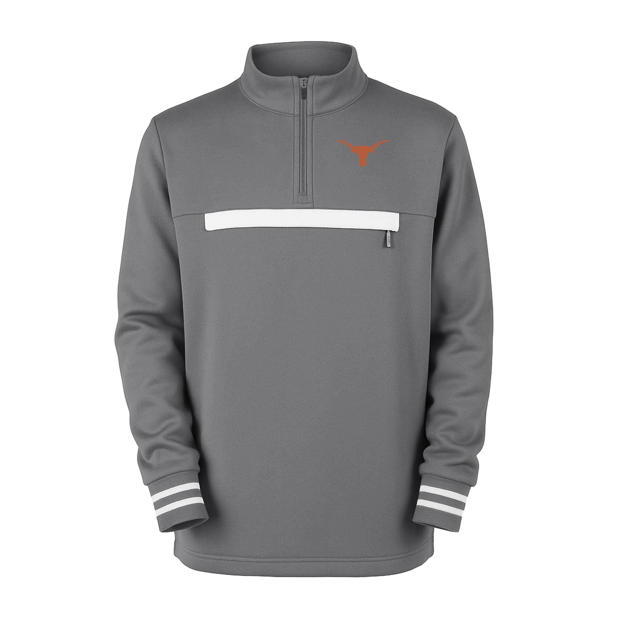 Youth Garb Gray Texas Longhorns Atlas Quarter-Zip Tri-Blend Pullover