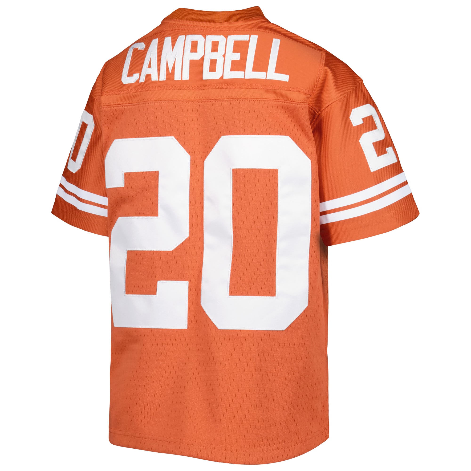 Maillot rétro Mitchell & Ness Earl Campbell Texas Orange Longhorns pour jeunes