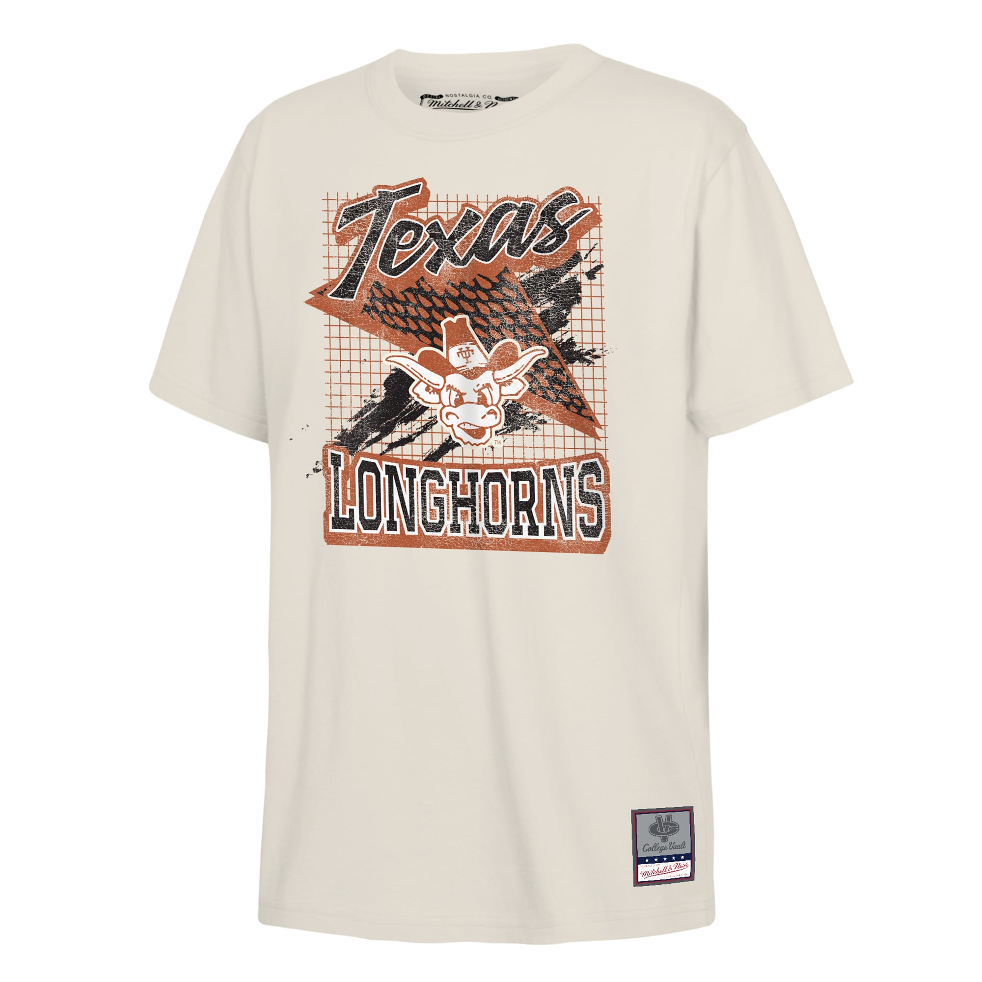 T-shirt universitaire Mitchell & Ness Natural Texas Longhorns pour jeunes