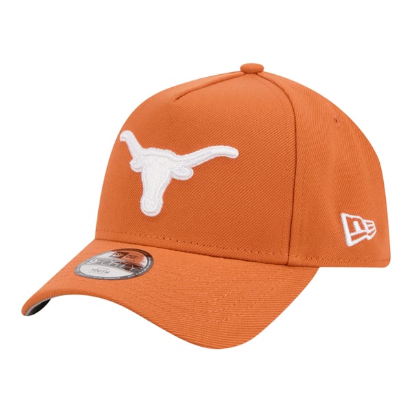 Youth New Era Burnt Orange Texas Orange 9FORTY A-Frame Adjustable Hat
