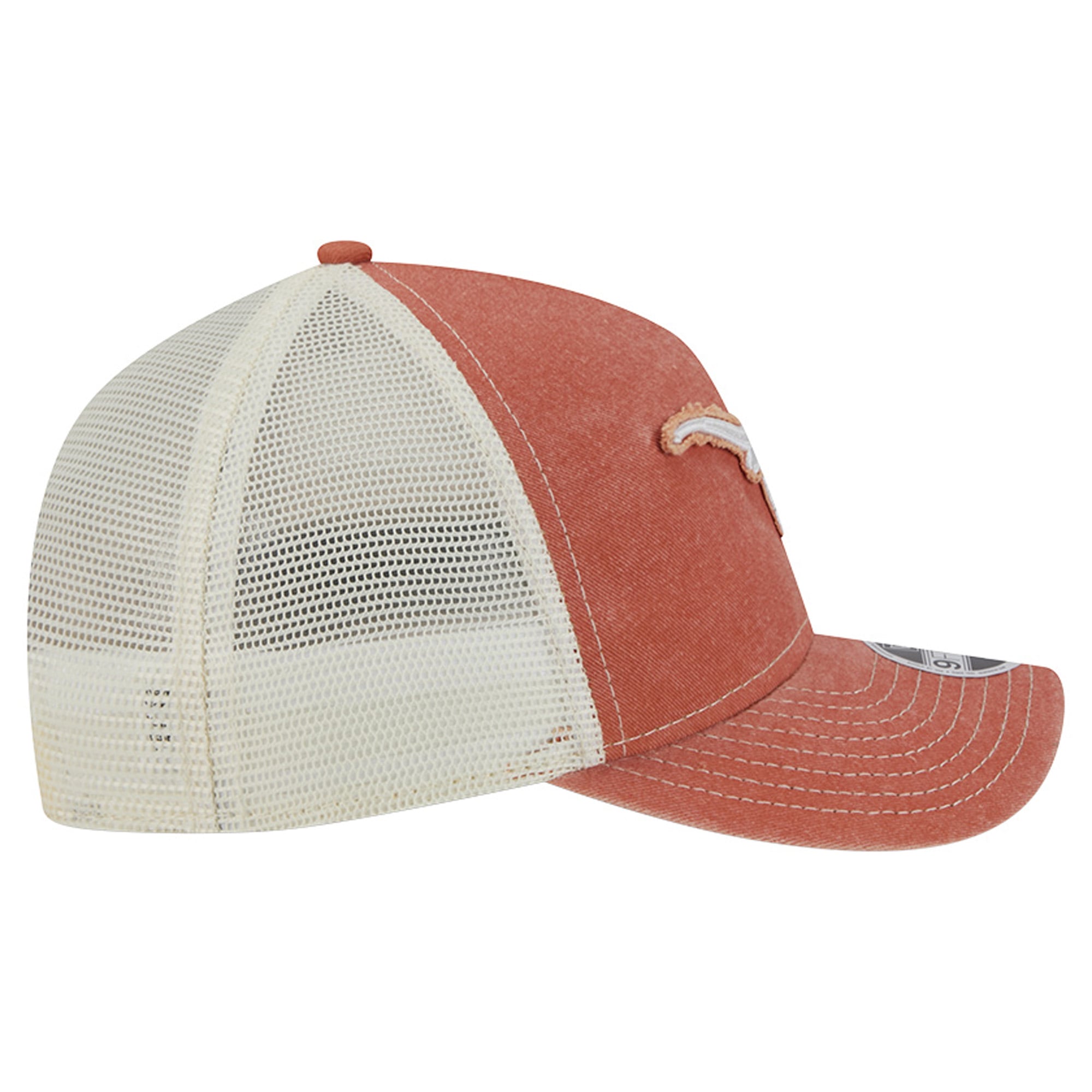Youth New Era Texas Orange Texas Longhorns Retro A-Frame Adjustable Trucker Hat