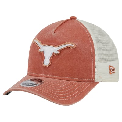 Texas Longhorns New Era Youth Retro A-Frame Adjustable Trucker Hat - Texas Orange