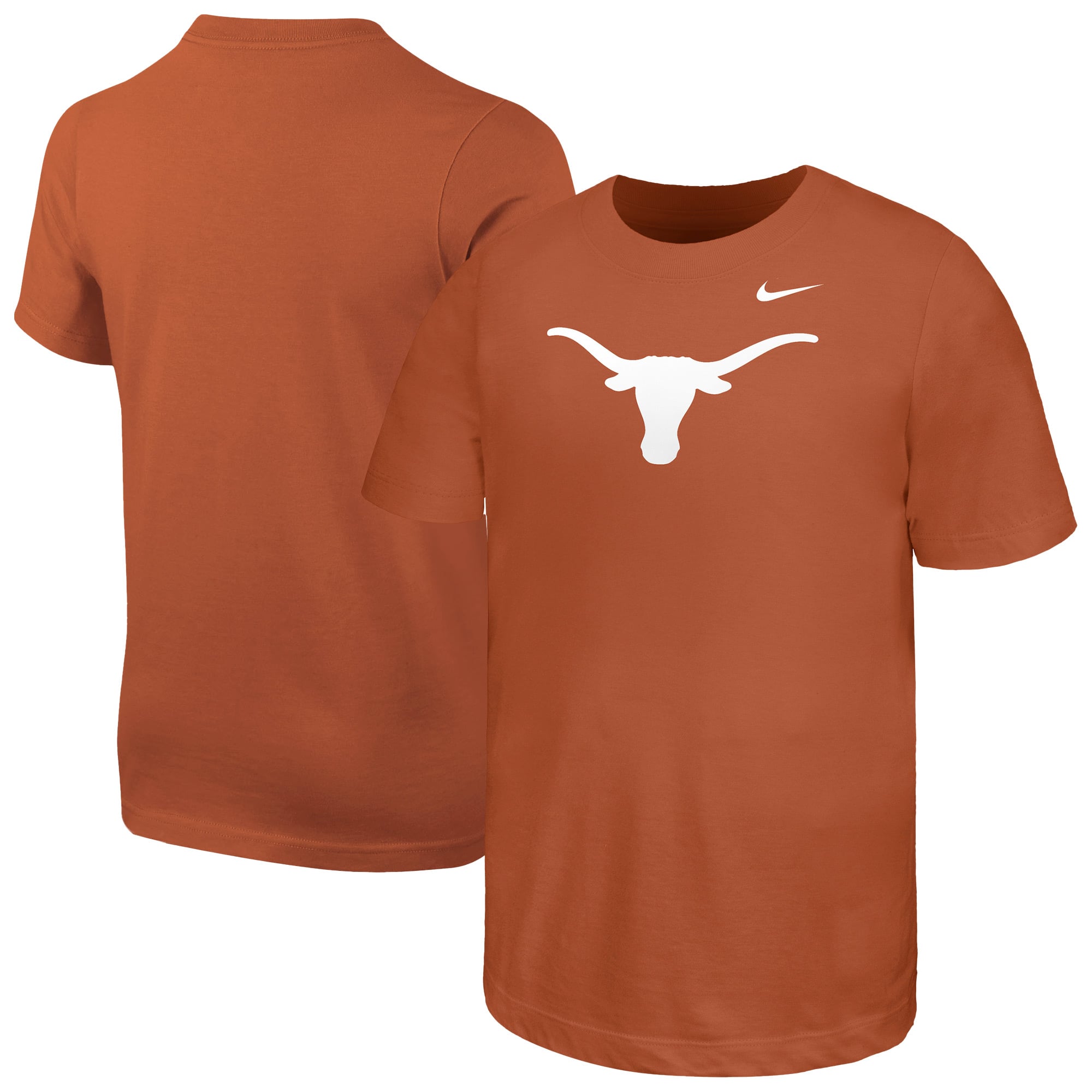 Youth Nike Texas Orange Longhorns Logo T-Shirt