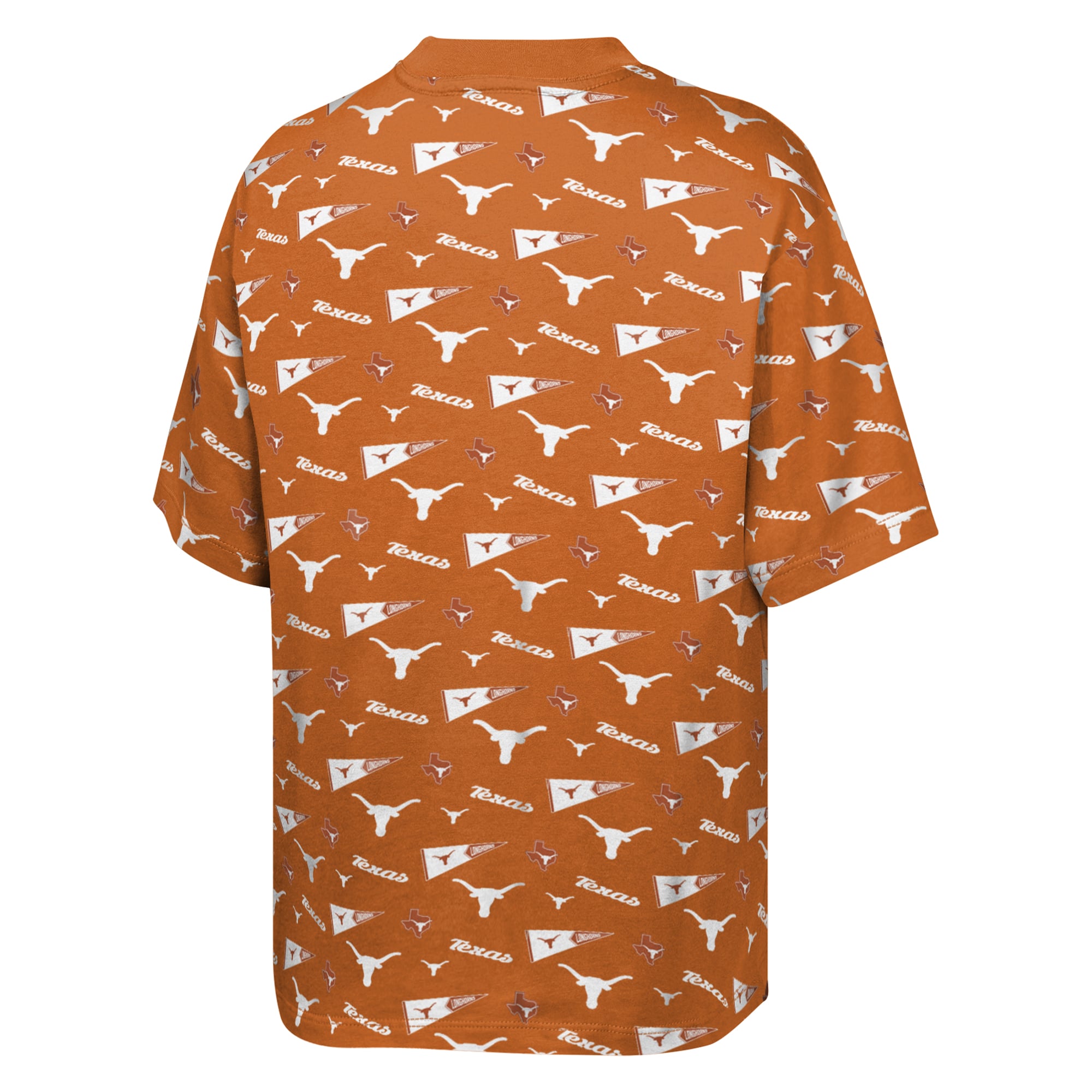 T-shirt imprimé intégral Texas Longhorns orange pour jeunes de la marque Outerstuff