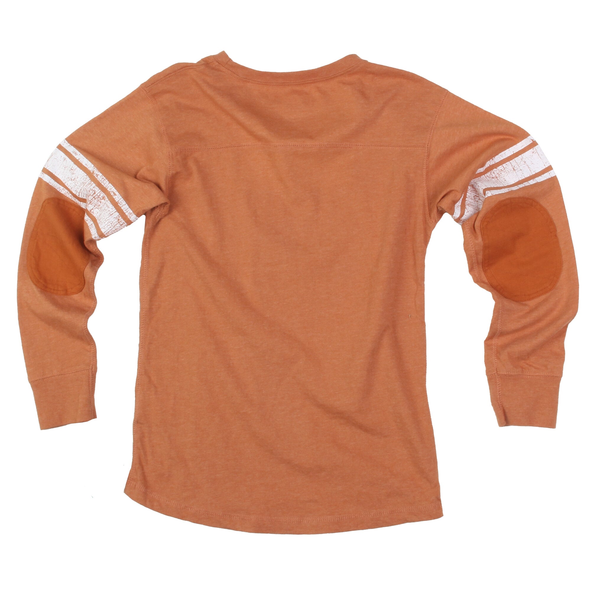 T-shirt de football à manches longues pour jeunes Wes & Willy, orange Texas Longhorns