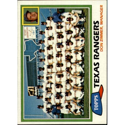1981 Topps #673 Rangers Team CL/Don Zimmer MG
