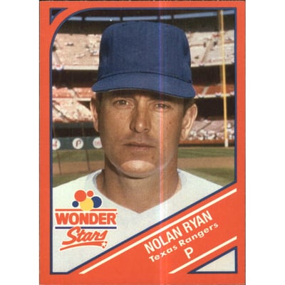1990 Wonder Bread Stars #16 Nolan Ryan